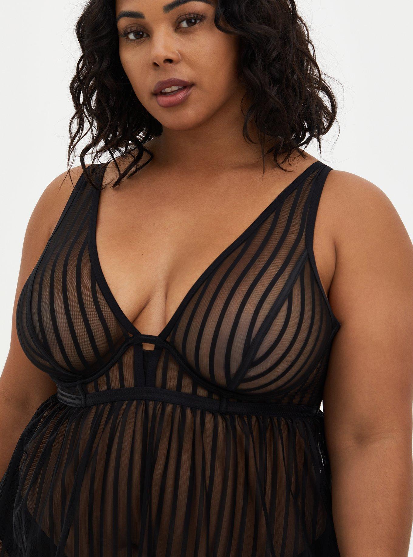 Strap Bliss Underwire Plus Size Babydoll