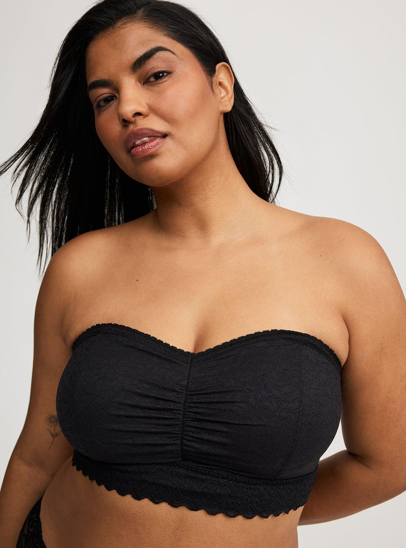 Curves Black Bandeau Top