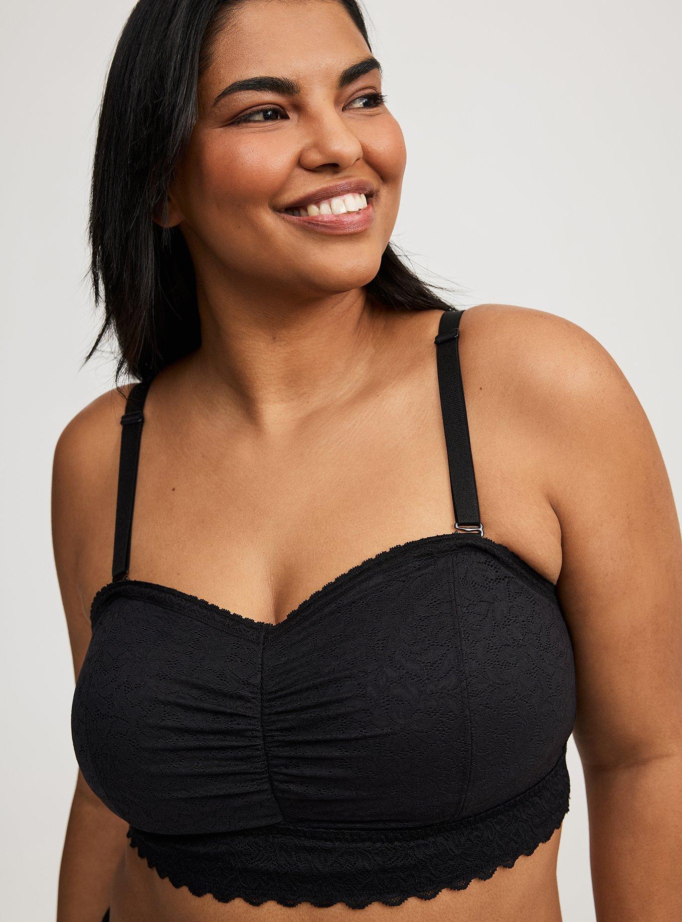 Plus Size - Wireless Ribbed Strapless Tankini - Torrid