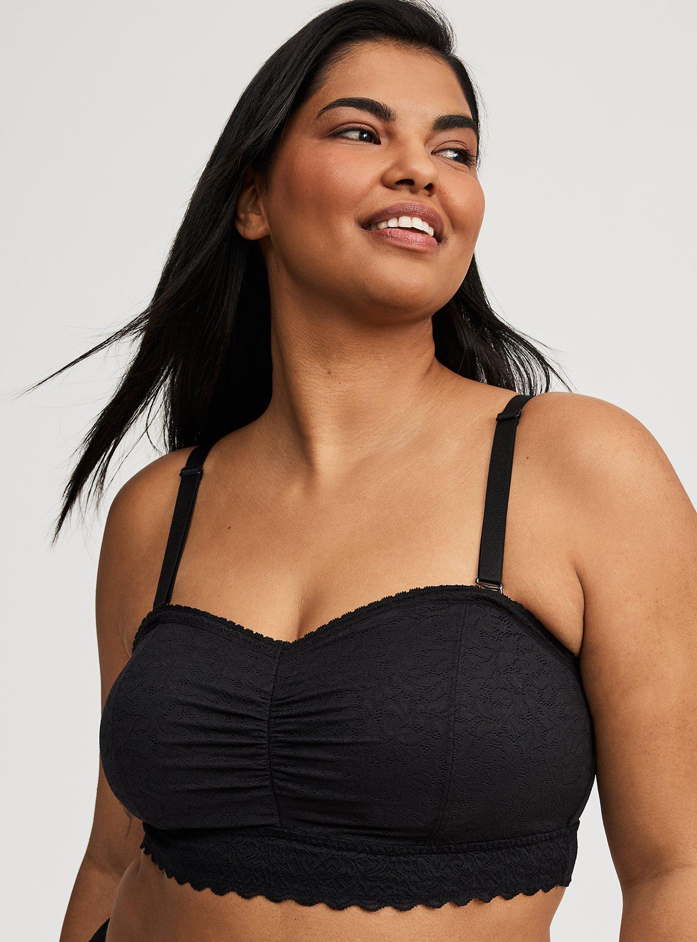 Plus Size - Unlined 4-Way Stretch Lace Scoop Bralette - Torrid