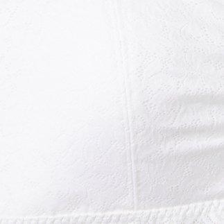 Plus Size Unlined 4-Way Stretch Lace Bandeau, BRIGHT WHITE, swatch