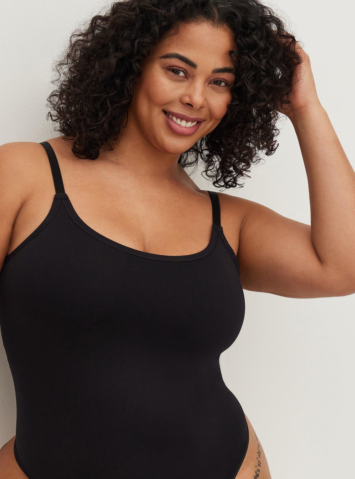 Plus Size - Seamless Thong Bodysuit - Black - Torrid