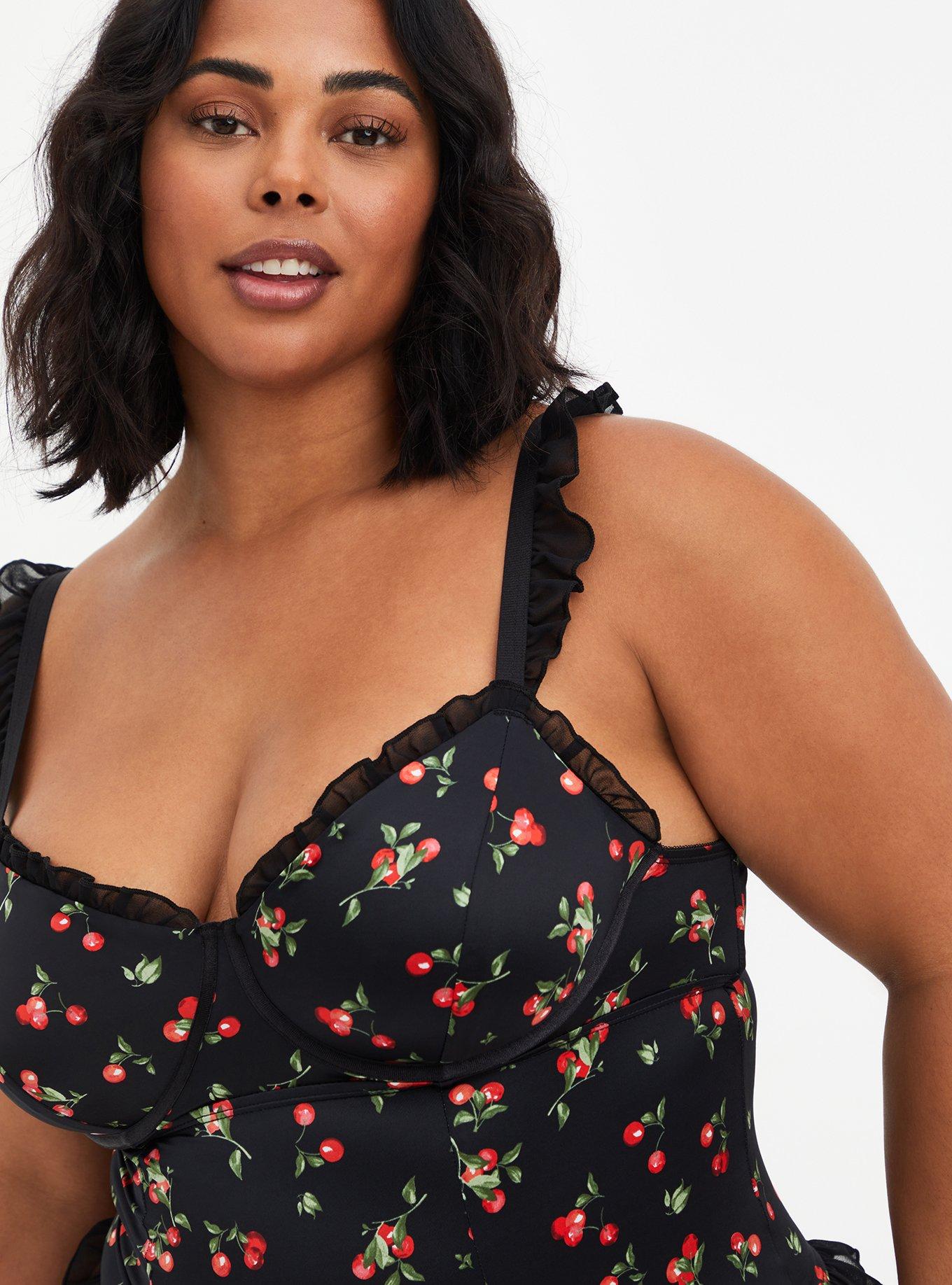 Plus Size - Satin Ruffle Bodysuit - Torrid