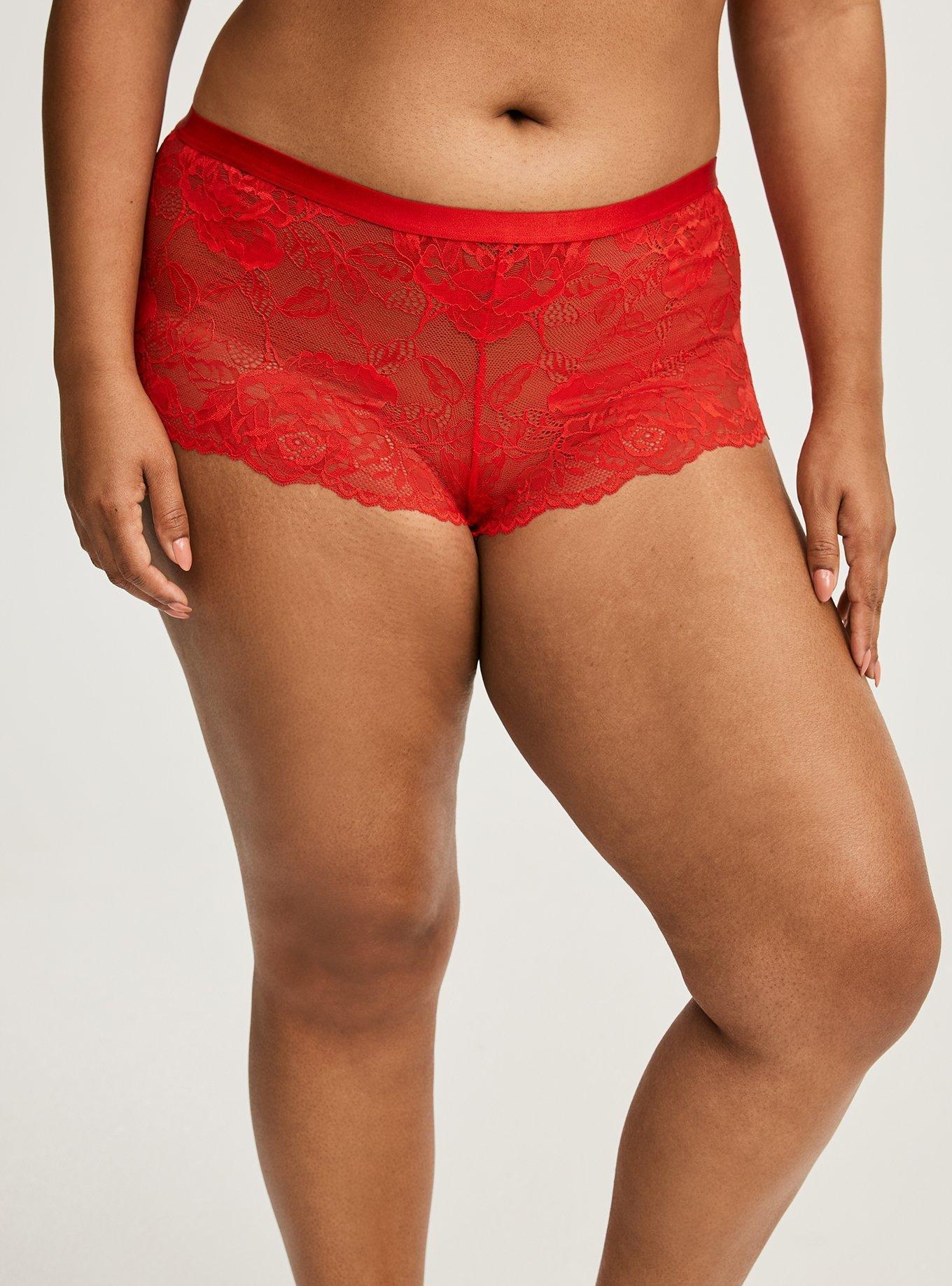 Lace Mid-Rise Cheeky Panty