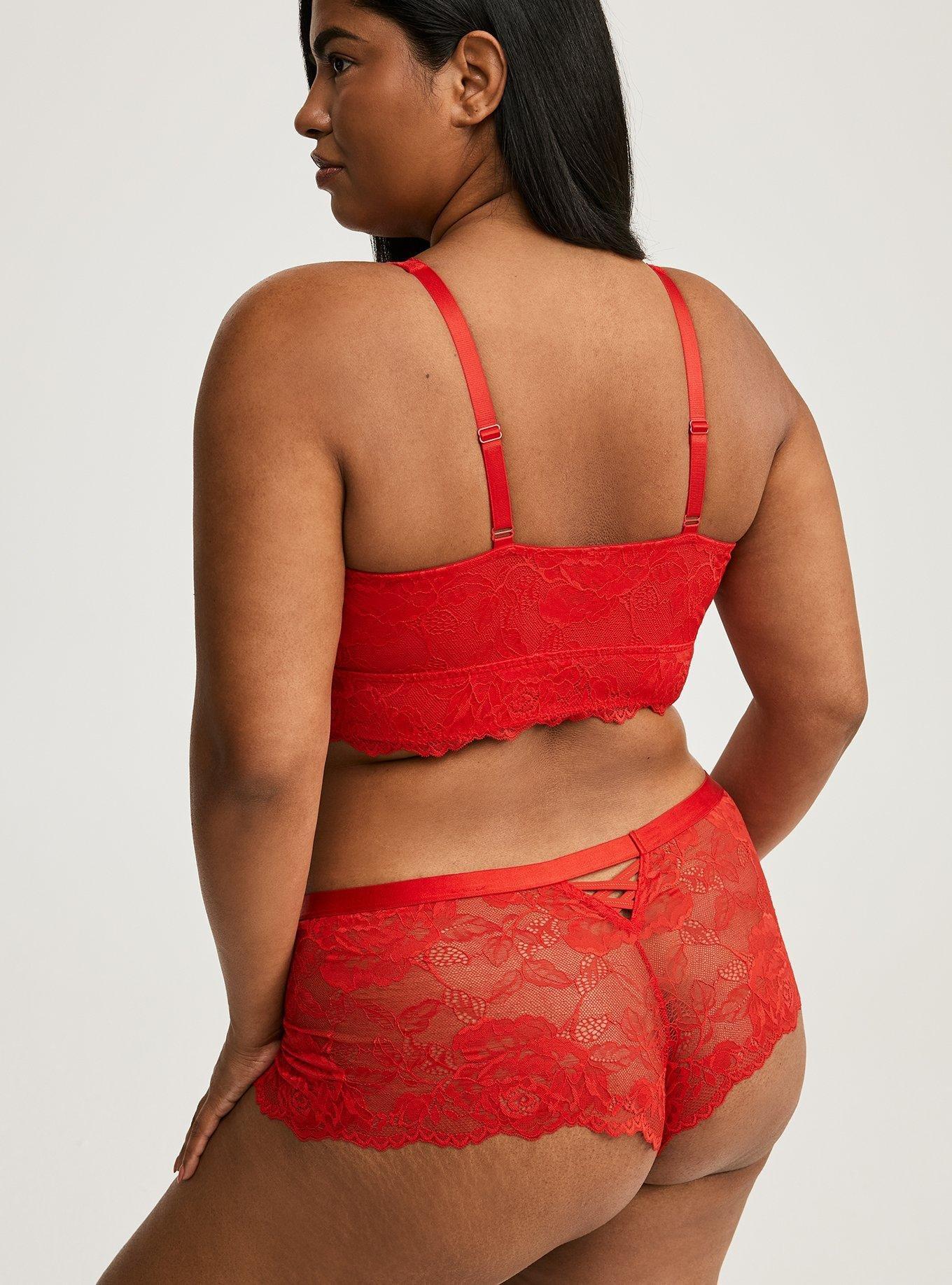 Lace Mid-Rise Cheeky Panty