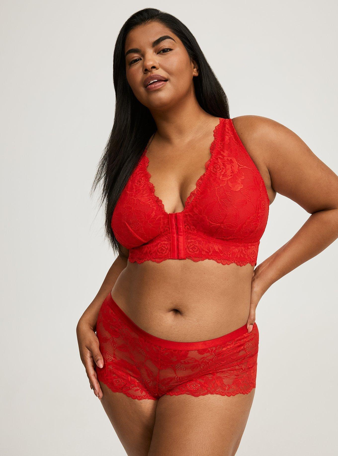 Lace Mid-Rise Cheeky Panty