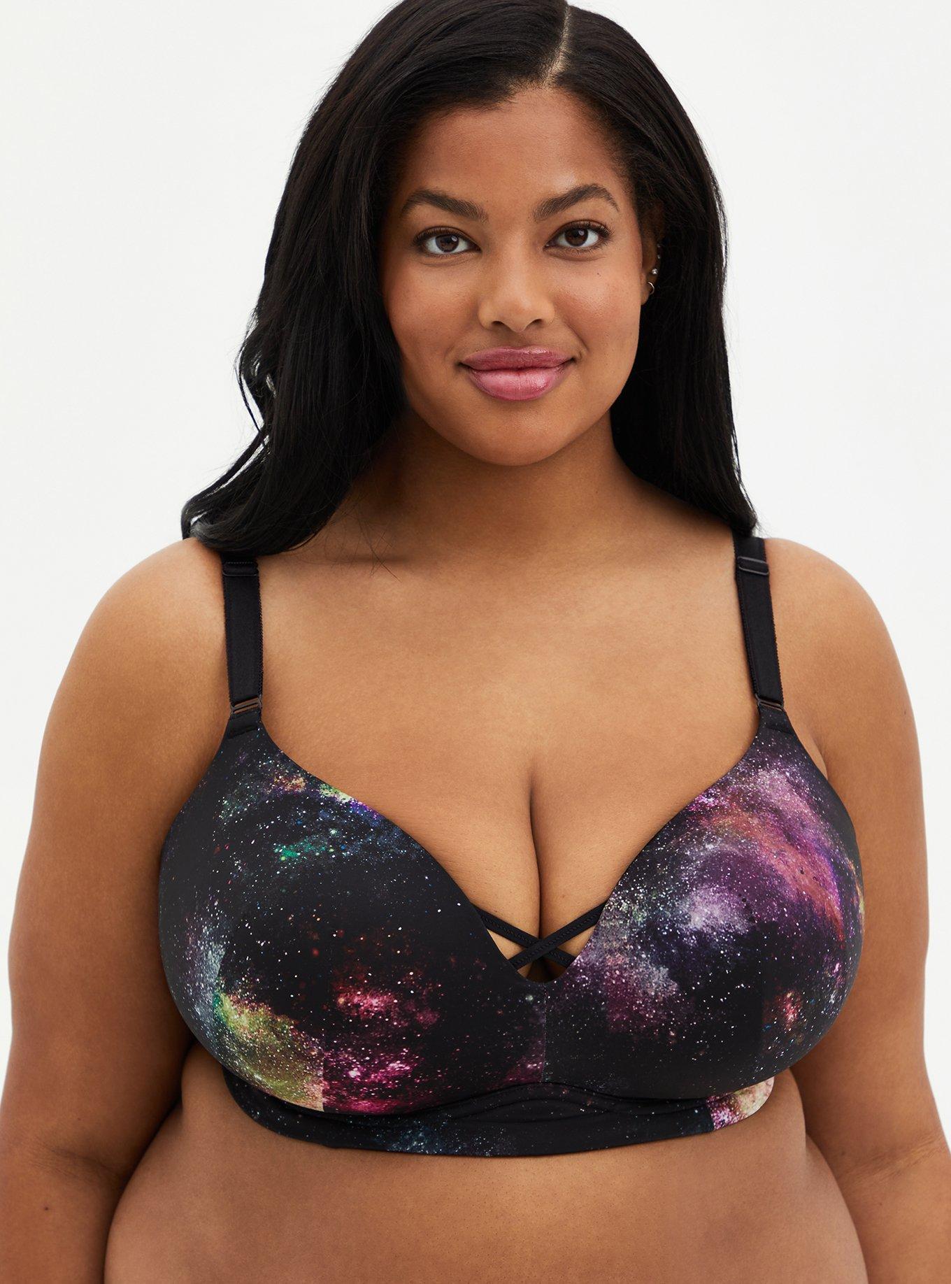 Galaxy Undergarments Lovely Lace Non-Padded Wired Bra - Black