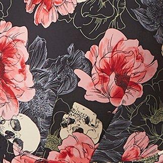 Wire-Free Push-Up Print 360° Back Smoothing® Bra , VARIETY SKULL, swatch