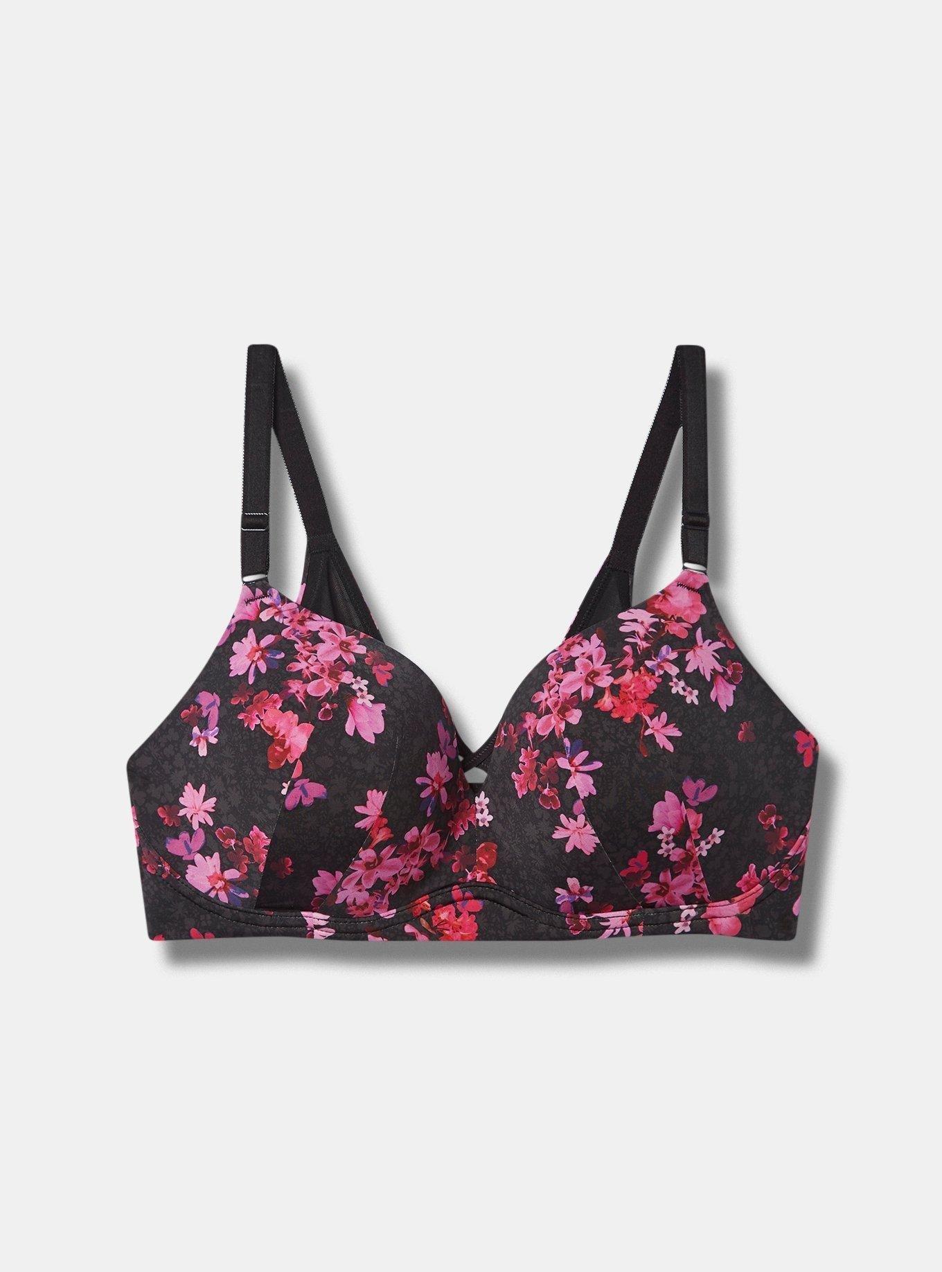 Victoria’s Secret bra push up underwire flora print lined perfect coverage  36DD