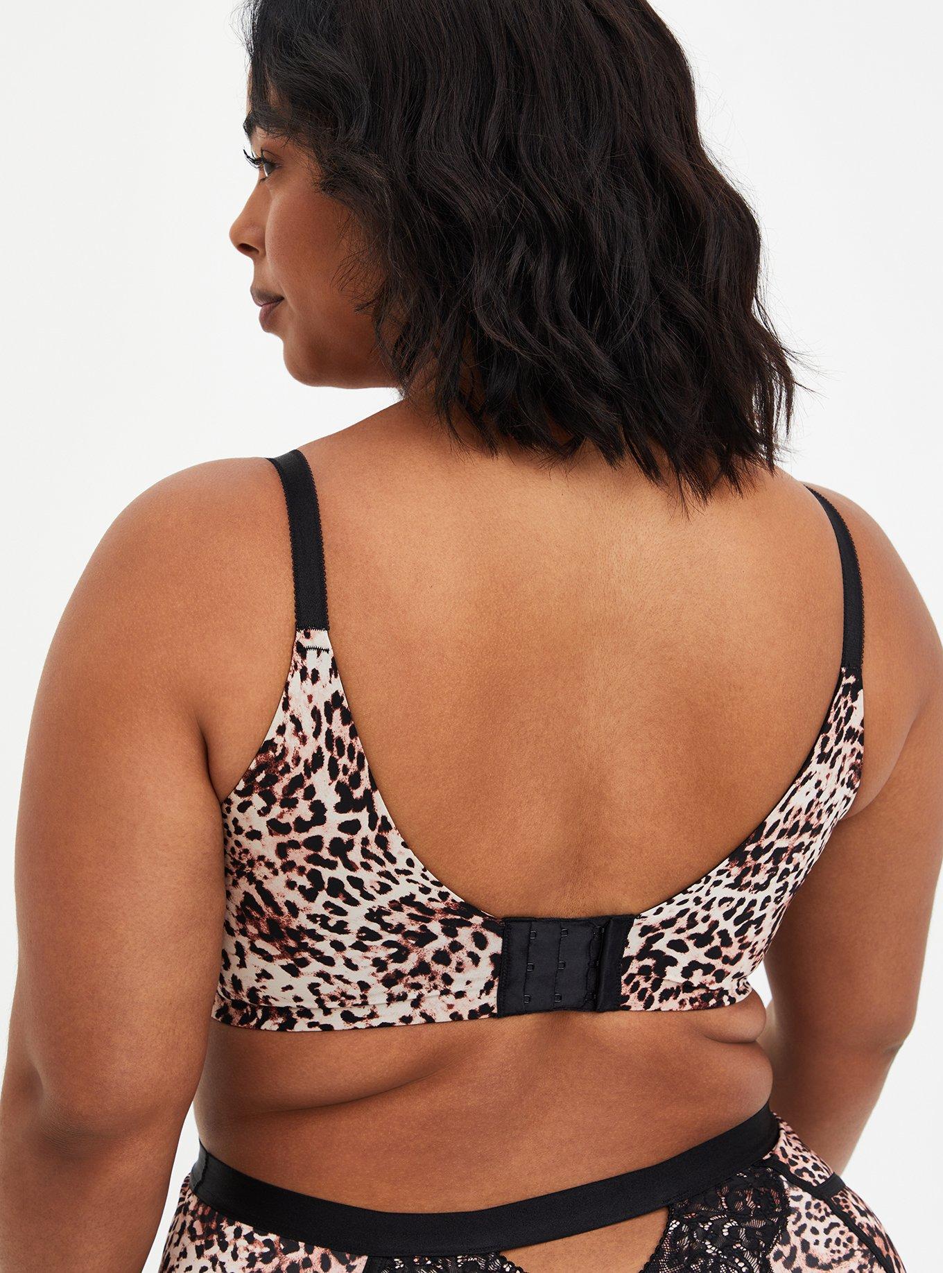 Plus Size Dream Wire-Free Push-Up Bra, LEOPARD, alternate