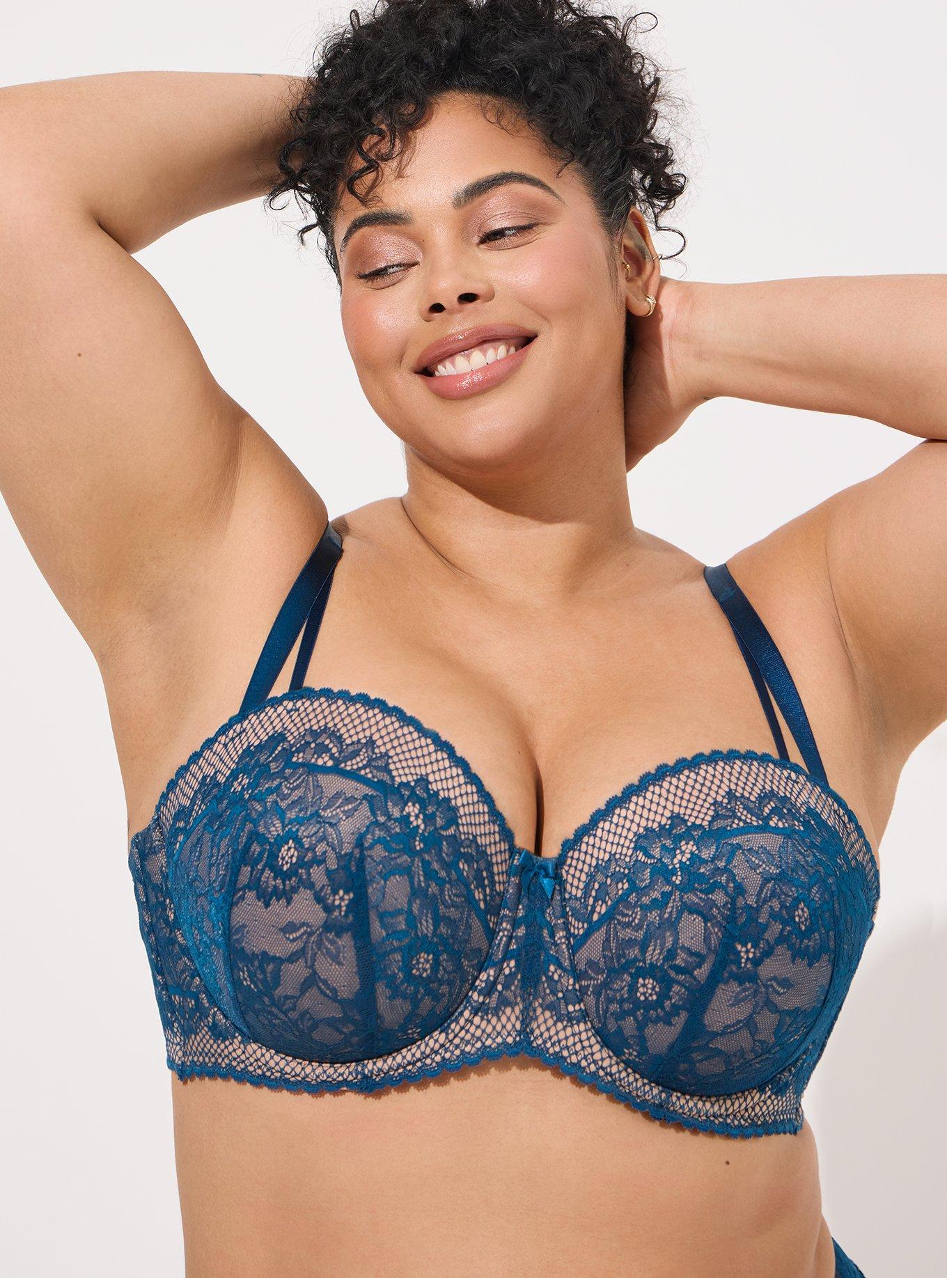 TORRID Full-Coverage Balconette Lightly Lined Retro Dot Mesh 360