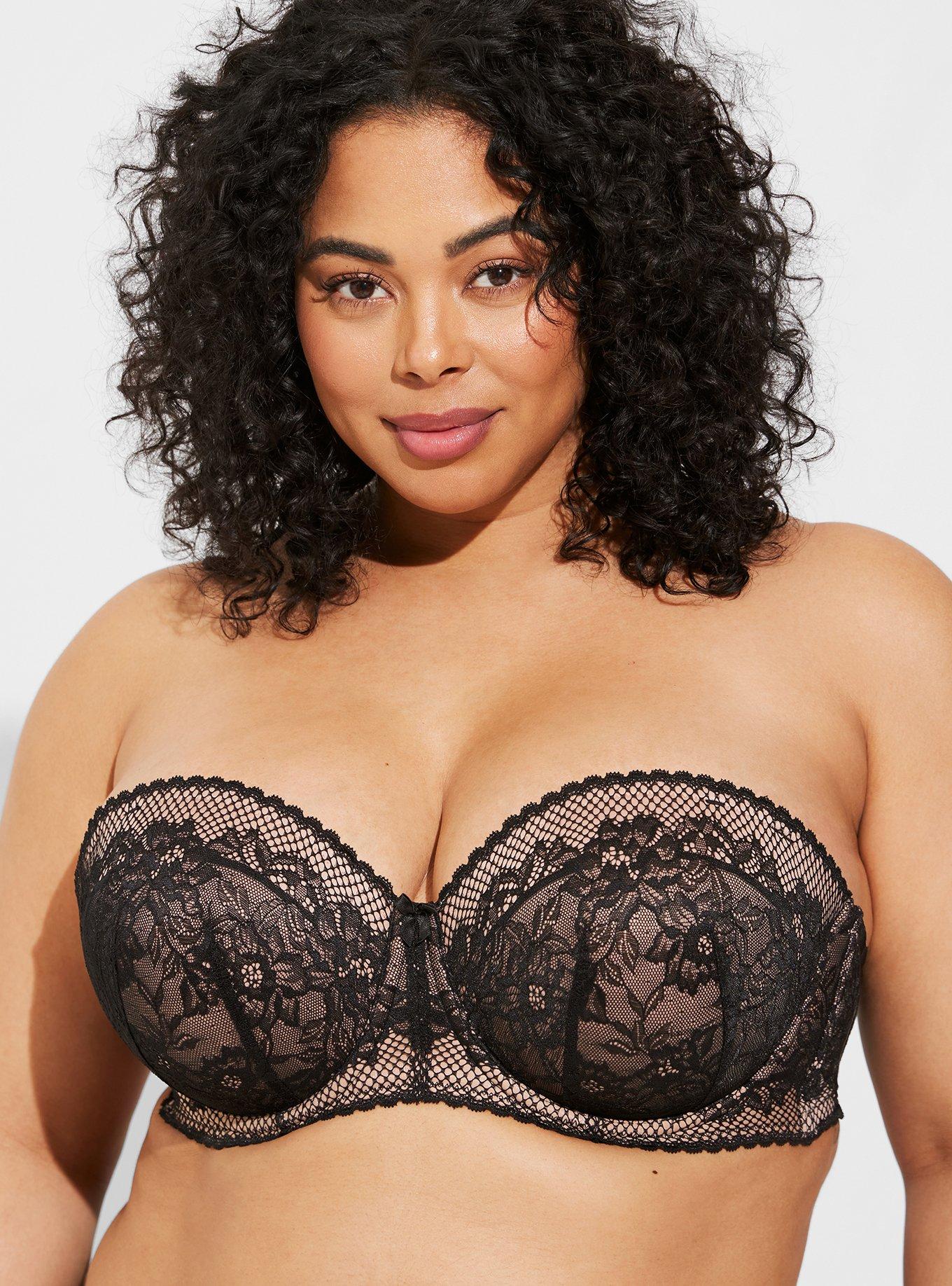 Plus Lace Strapless Bra