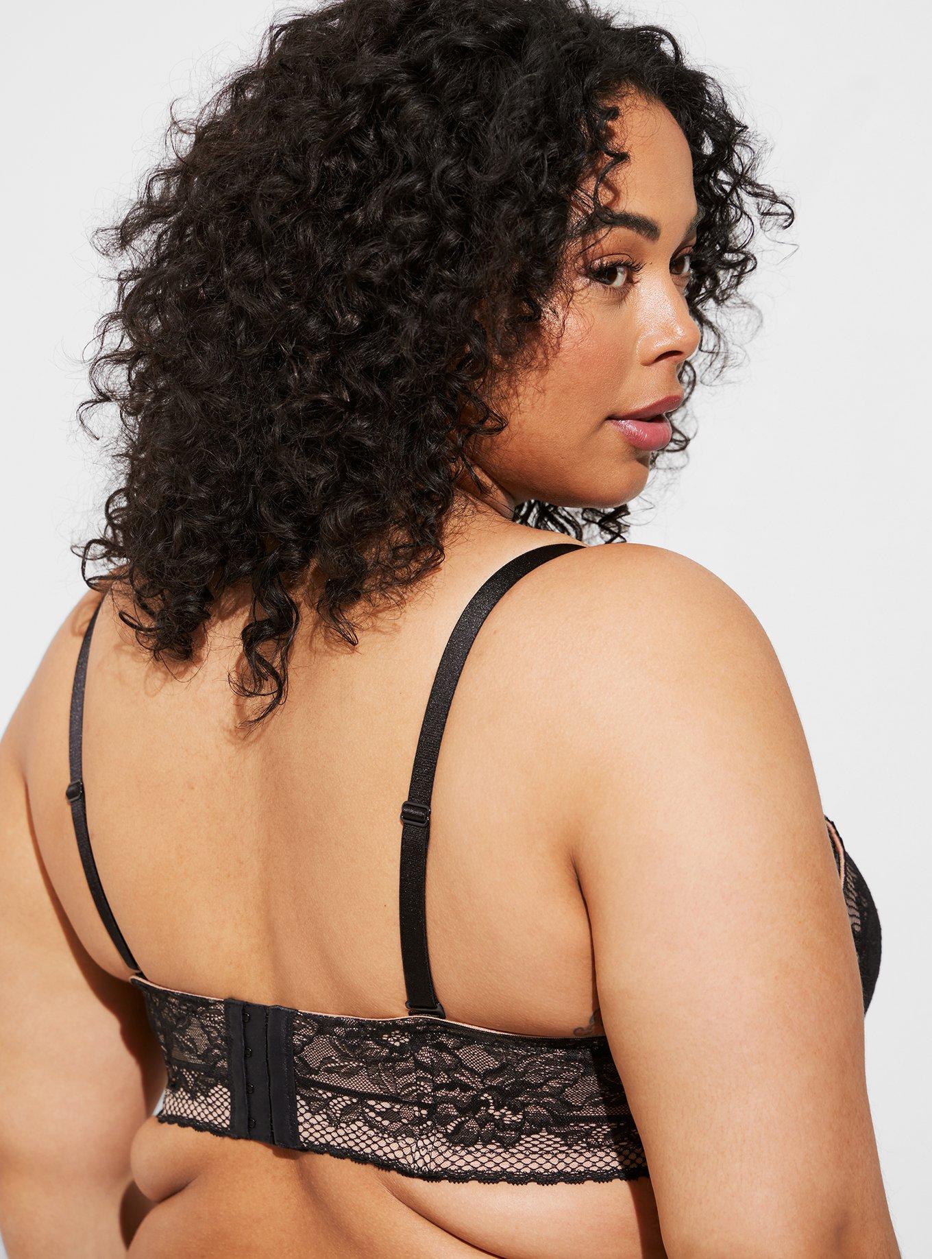 TORRID Strapless Push-Up Lace Sling Straight Back Bra