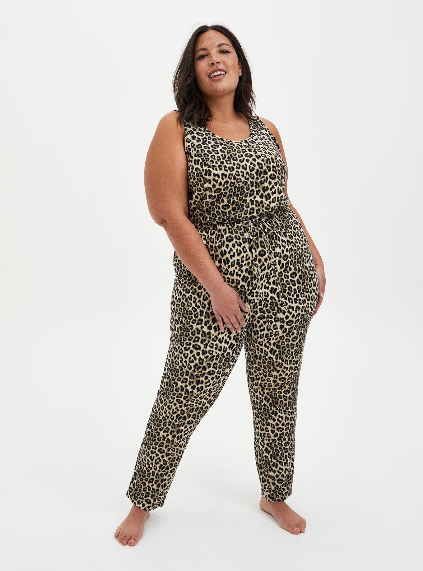 Torrid store leopard jumpsuit