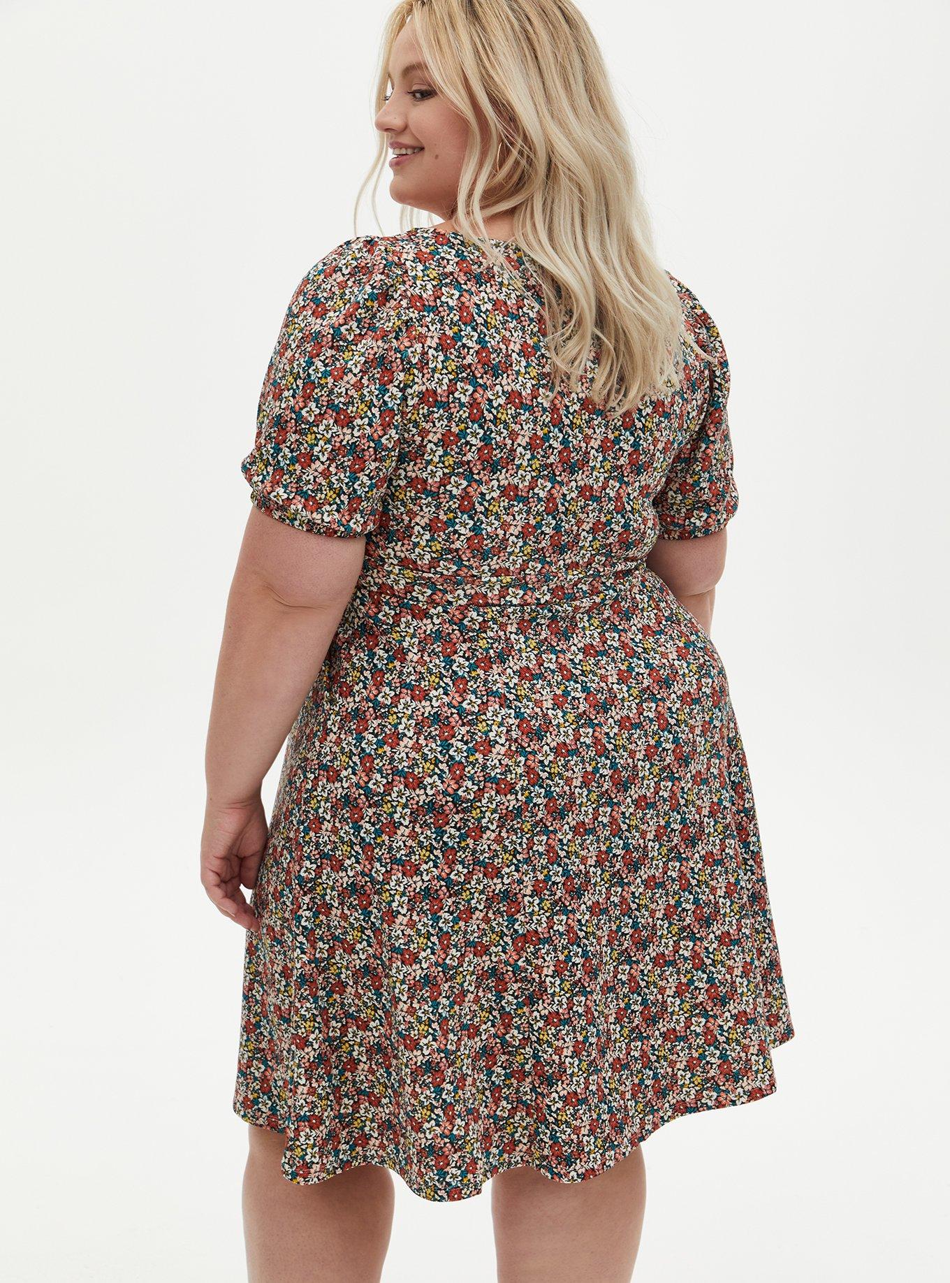 Torrid textured shop skater dress