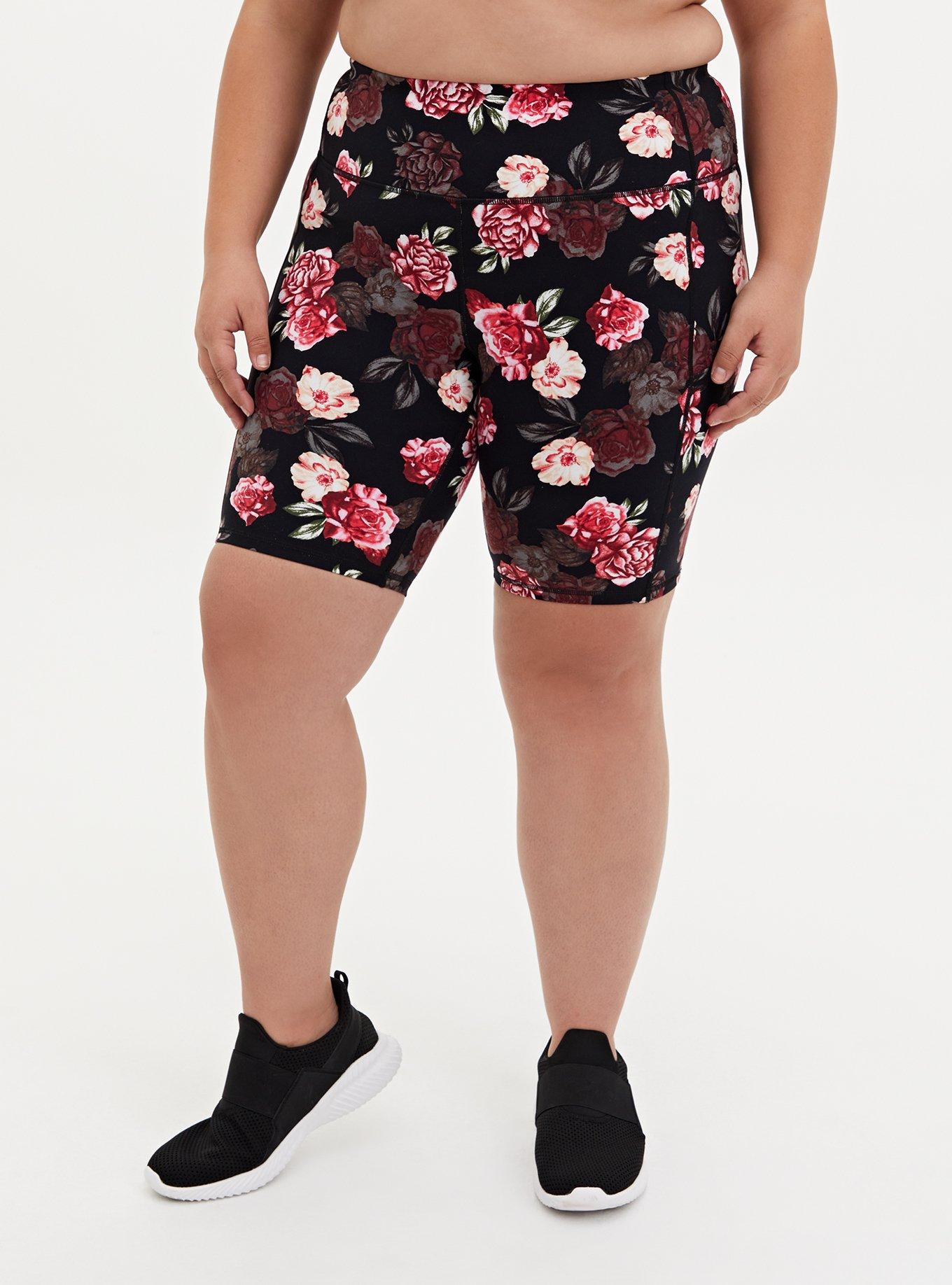 Performance Core 9 Inch Active Bike Short, FLORAL PINK, alternate