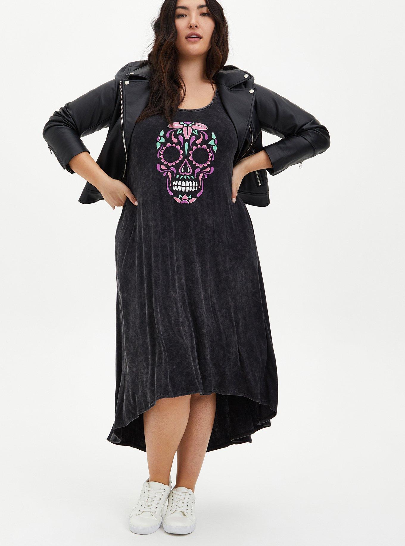 Wee Monster Charcoal Hi-Lo Maxi Dress main image 1