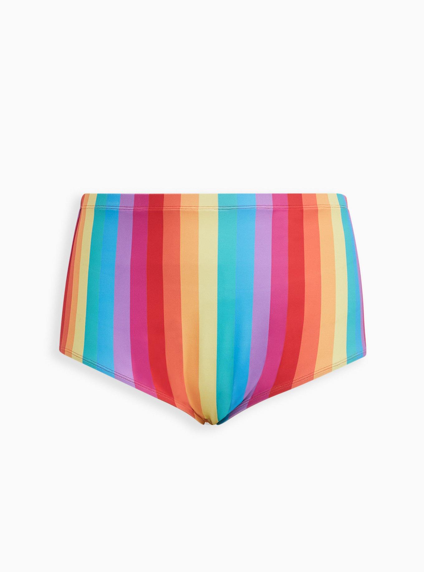 High-Rise Allover Smooth Swim Bottom, , hi-res