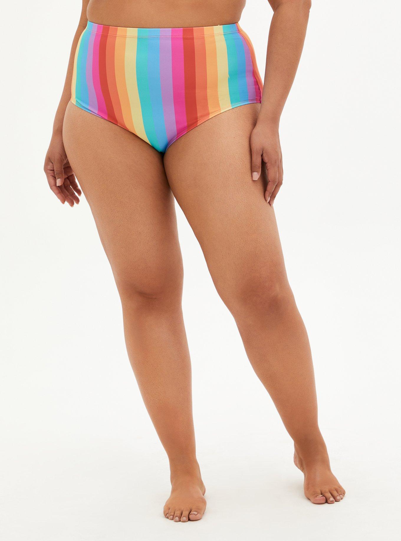 High-Rise Allover Smooth Swim Bottom, , hi-res
