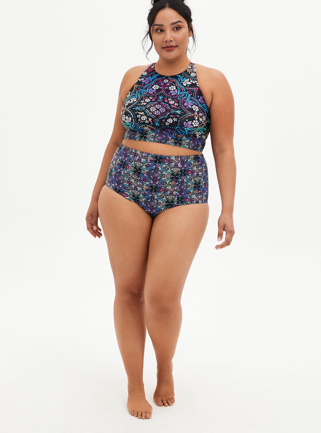 Plus Size Wireless High Neck Bikini Top Torrid