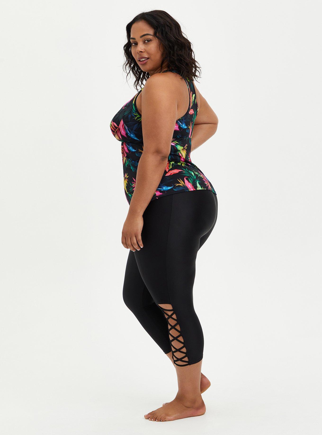 Torrid 2 plus size tie dye capri leggings