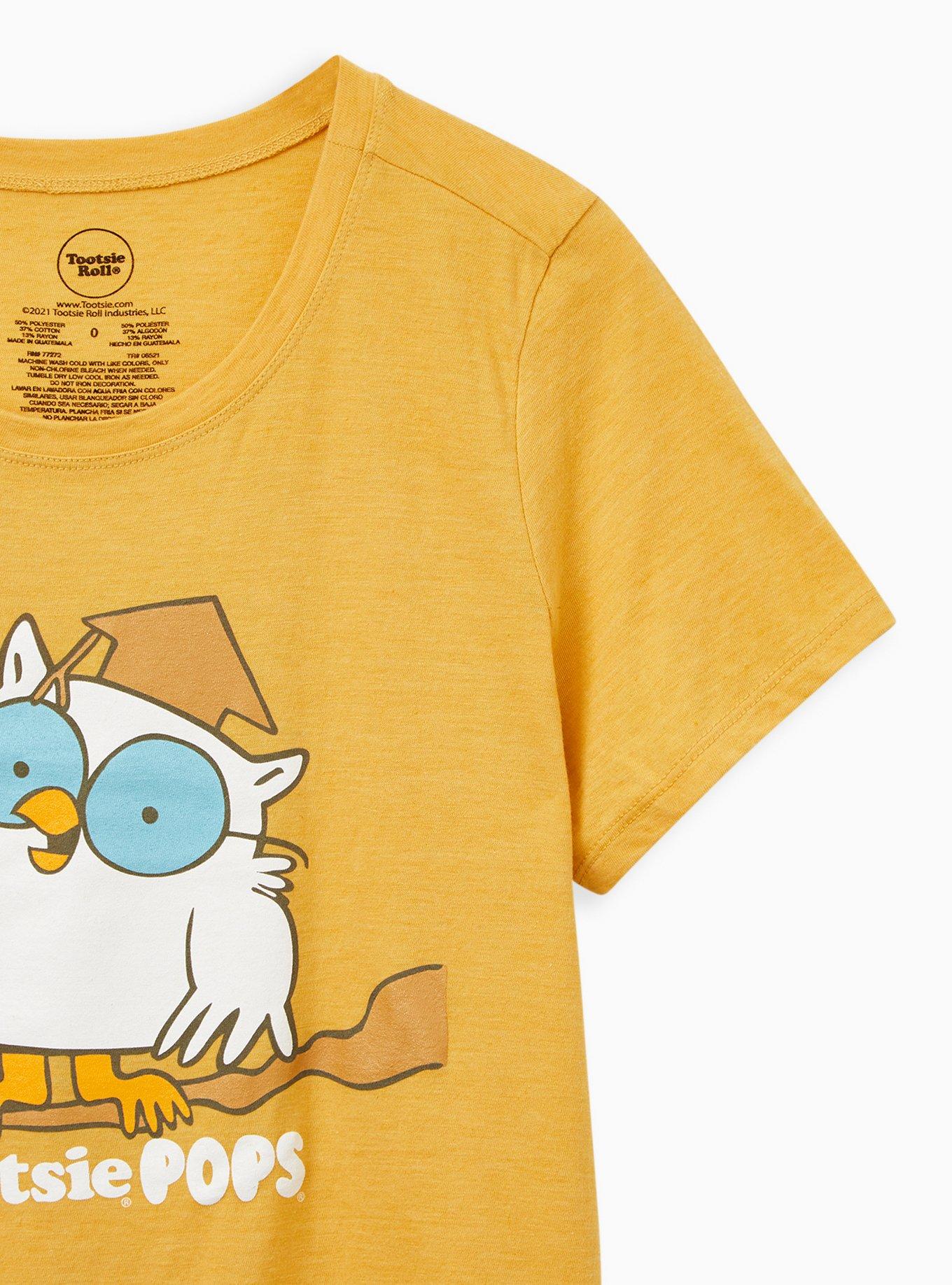 Plus Size Classic Fit Crew Tee - Triblend Jersey Tootsie Roll Pop Golden Yellow, GOLDEN YELLOW, alternate