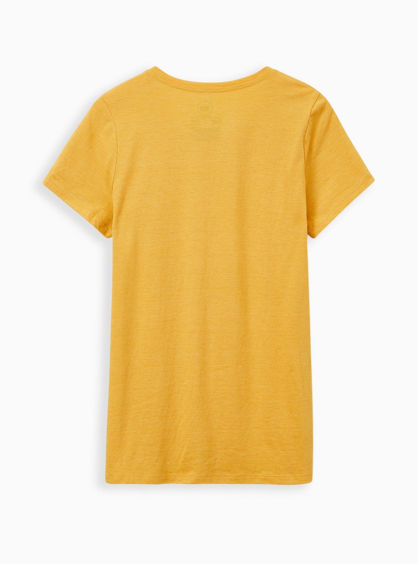 Plus Size Classic Fit Crew Tee - Triblend Jersey Tootsie Roll Pop Golden Yellow, GOLDEN YELLOW, alternate