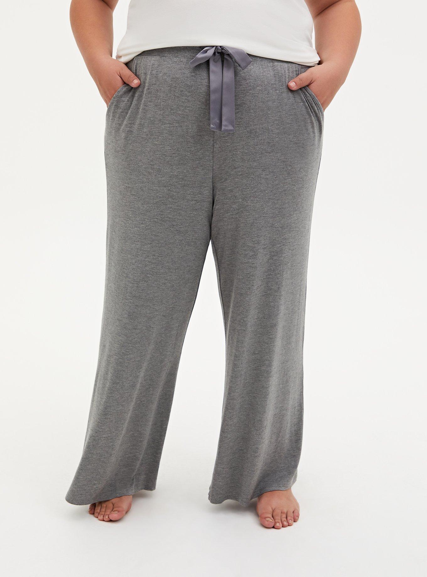 Plus Size - Super Soft Plush Drawstring Wide Leg Lounge Pant - Torrid