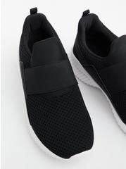 Plus Size Elastic Strap Slip-On Sneaker (WW), BLACK, alternate