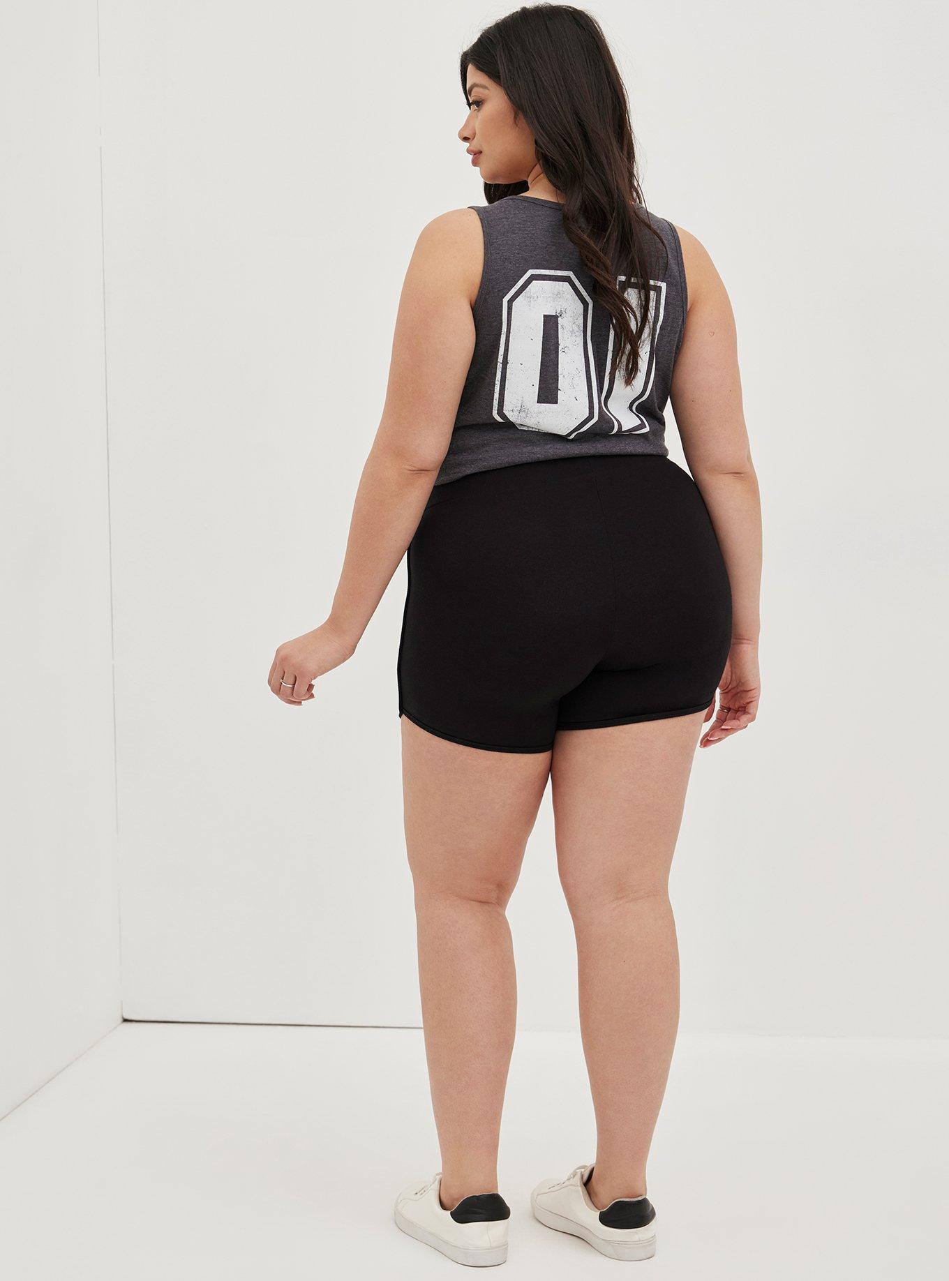 5 Inch Signature Waist Dolphin Hem Bike Short, BLACK, alternate