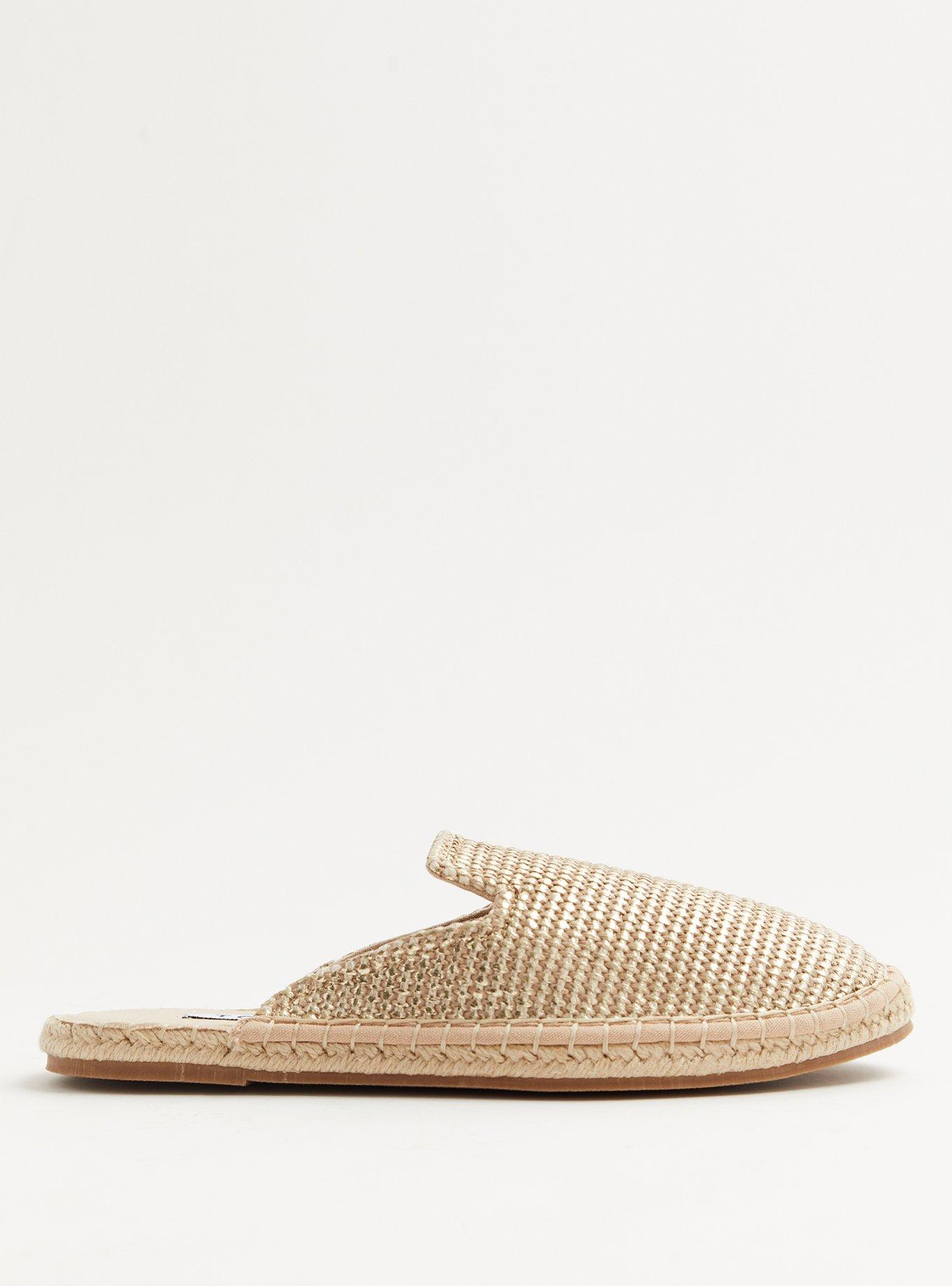 Plus Size Slip-On Espadrille Mule (WW), GOLD, alternate