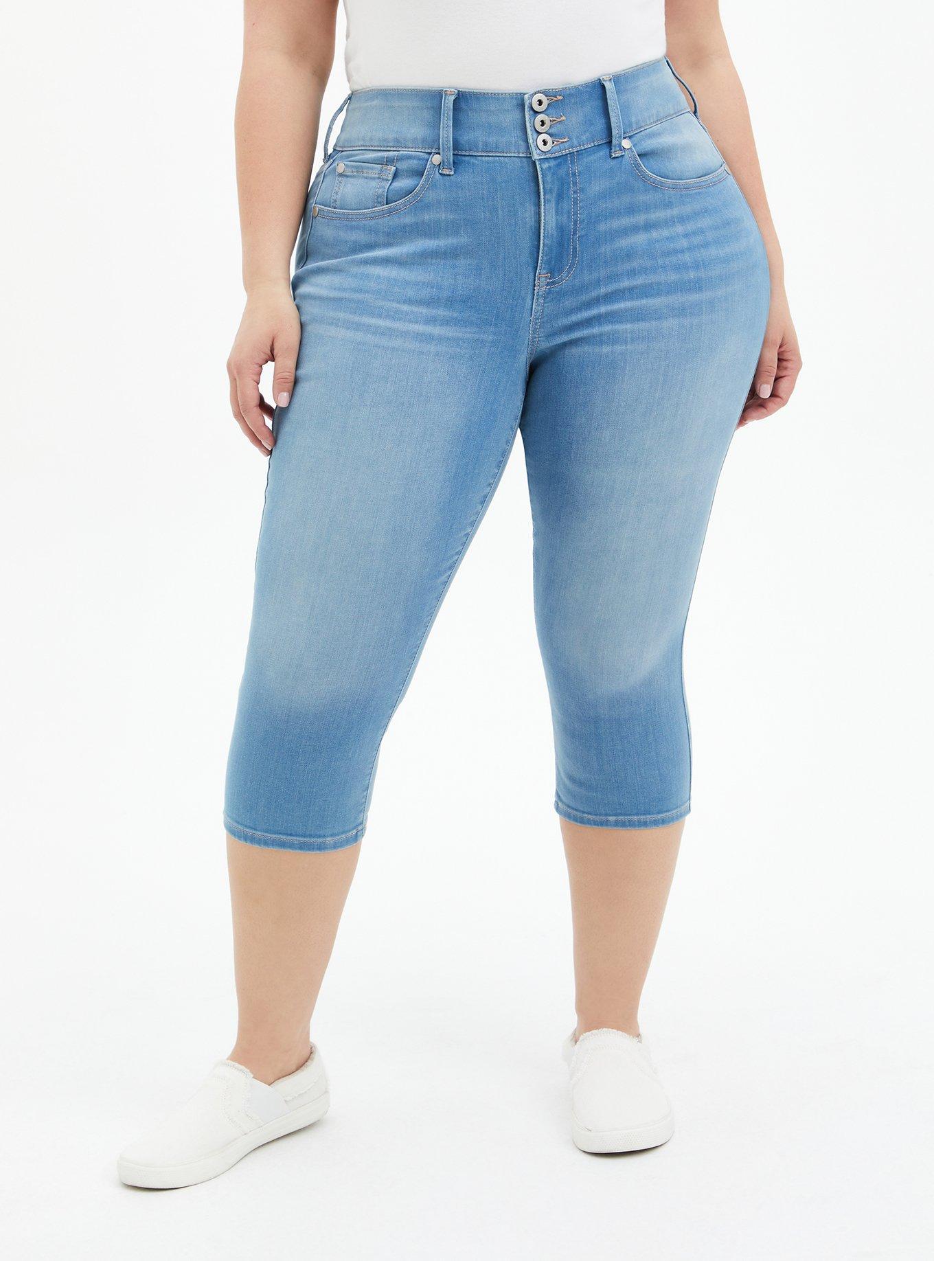 Denim Skinny Jegging*Reg-Plus Size* Super Stretchy Capris Cropped Jeans  Pants