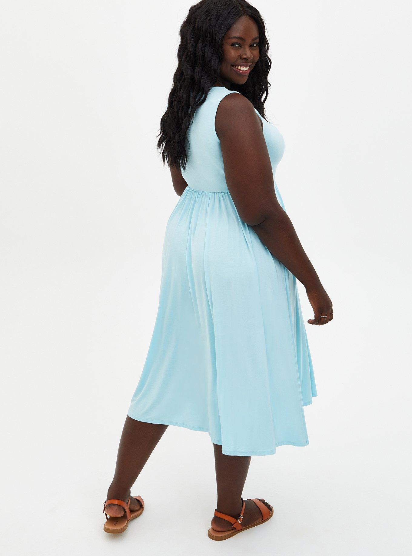 Shirred skater clearance dress