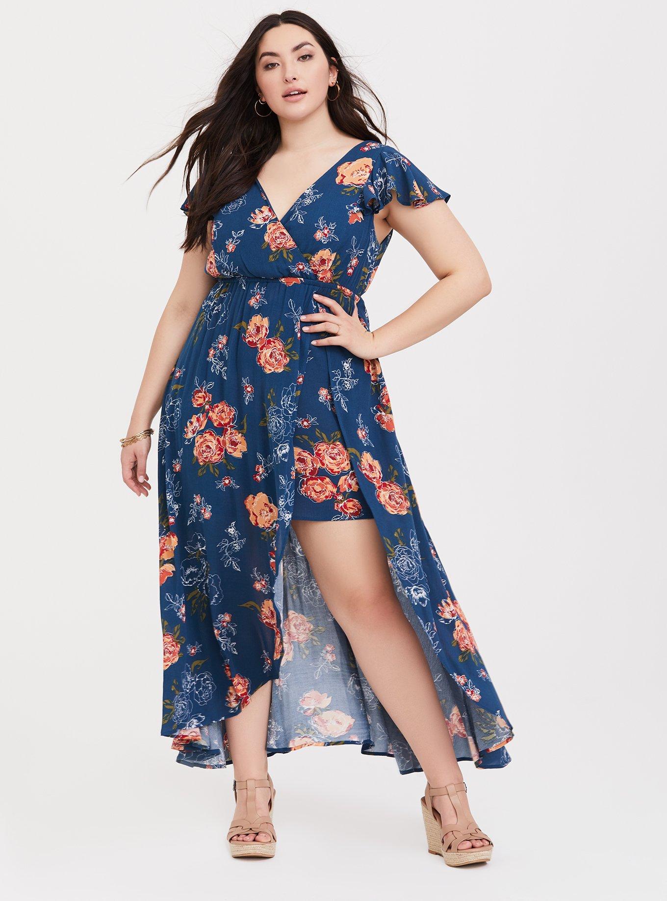 Plus Size Maxi Gauze Walk Through Dress Torrid