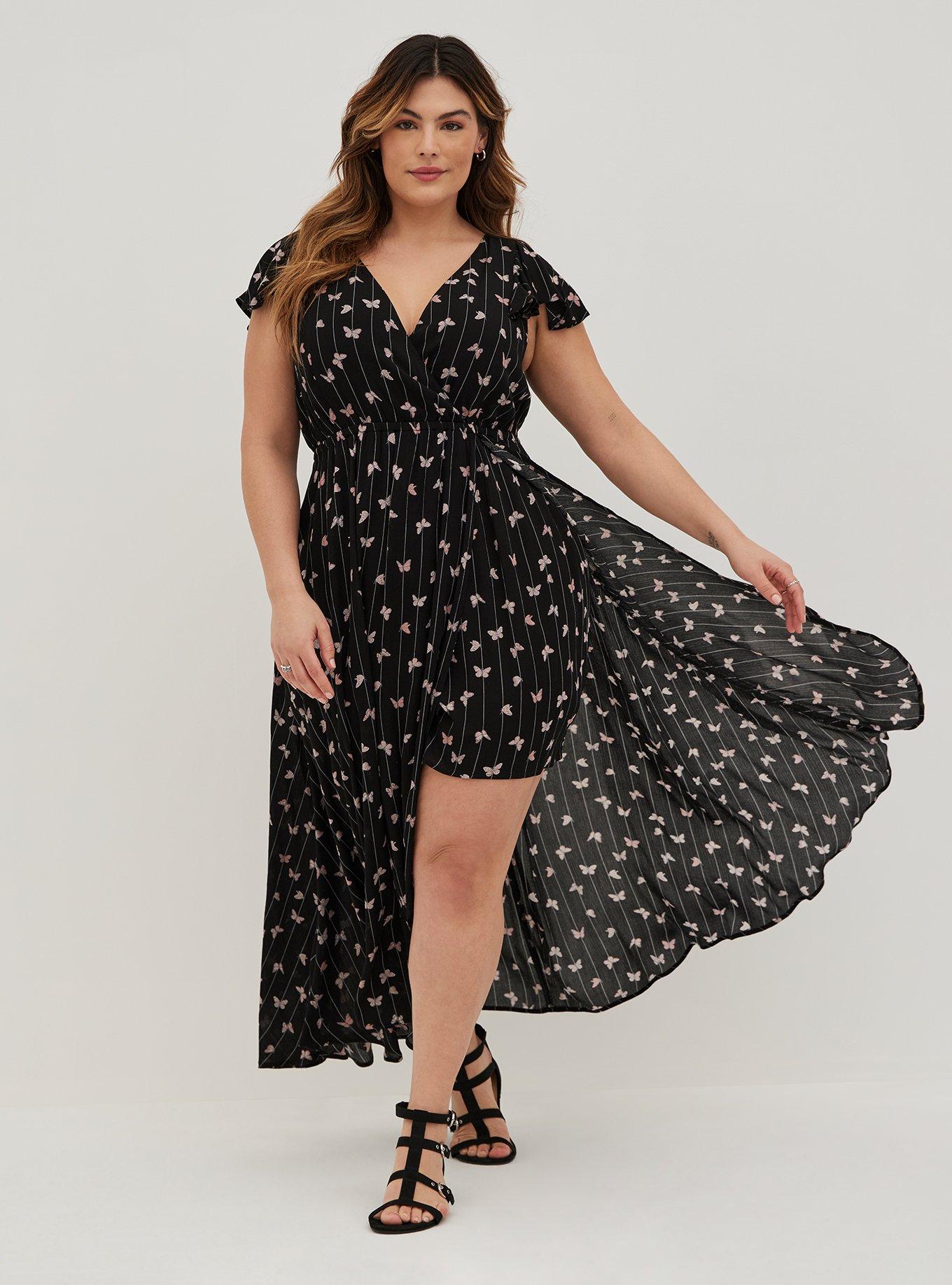 Plus Size Maxi Gauze Walk Through Dress Torrid