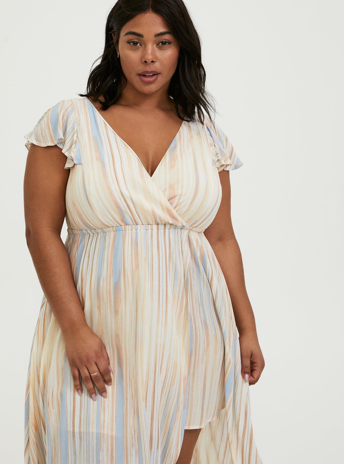 Plus Size Maxi Gauze Walk Through Dress Torrid