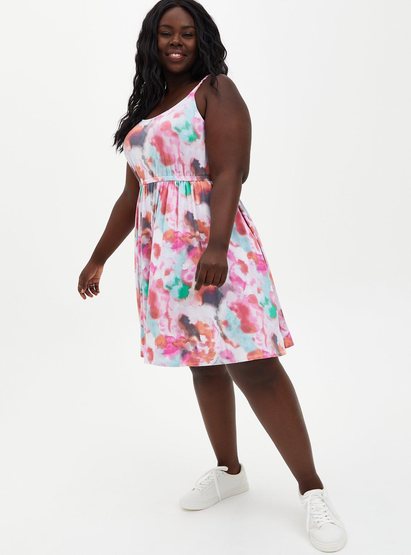 Plus size best sale mini skater dress