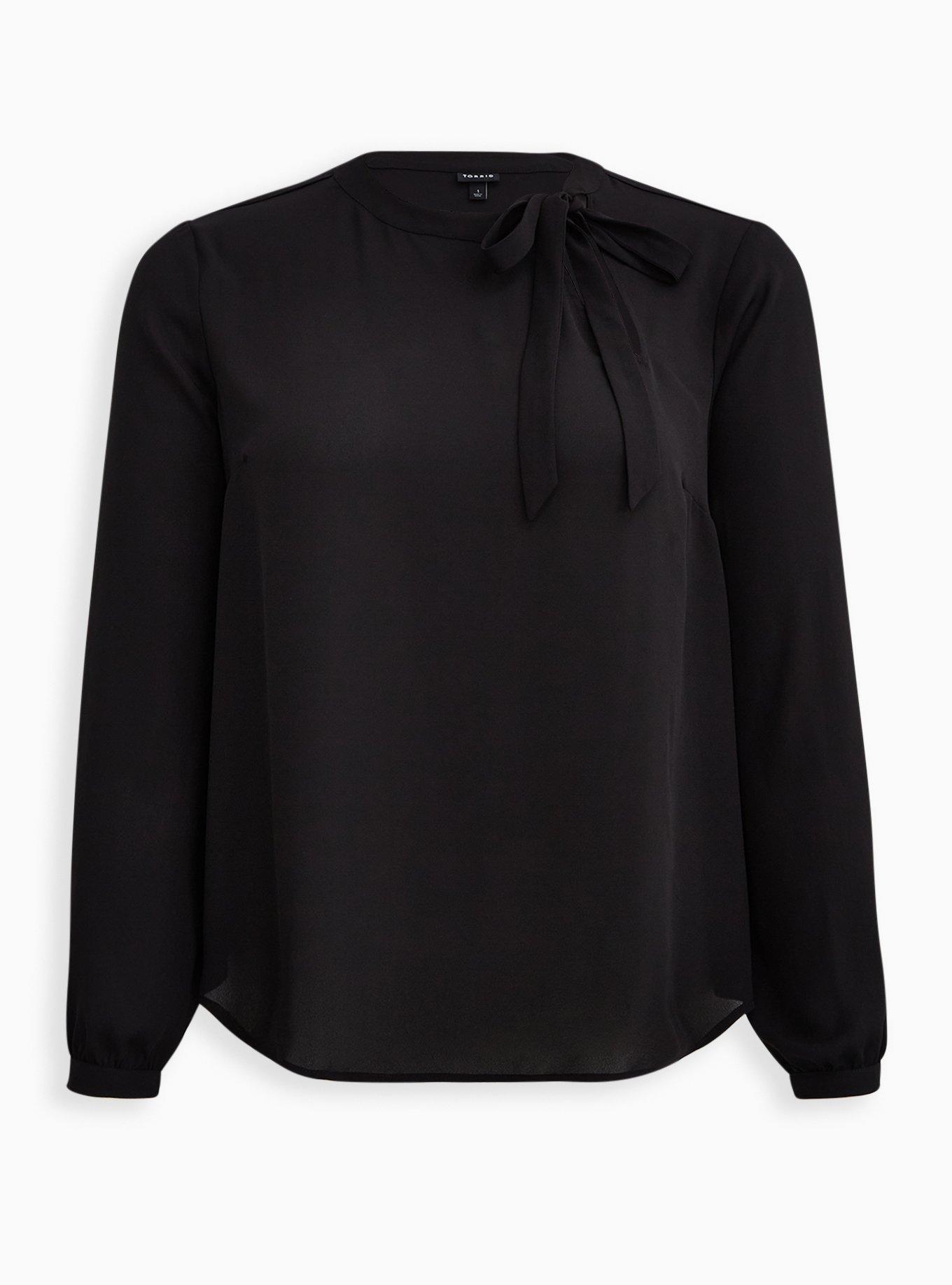 Plus Size Bow Tie Blouse Torrid