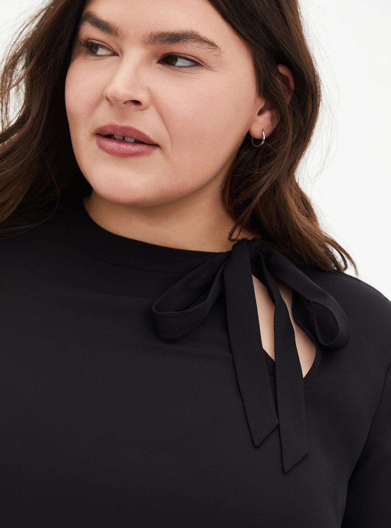 Plus Size Bow Tie Blouse Torrid