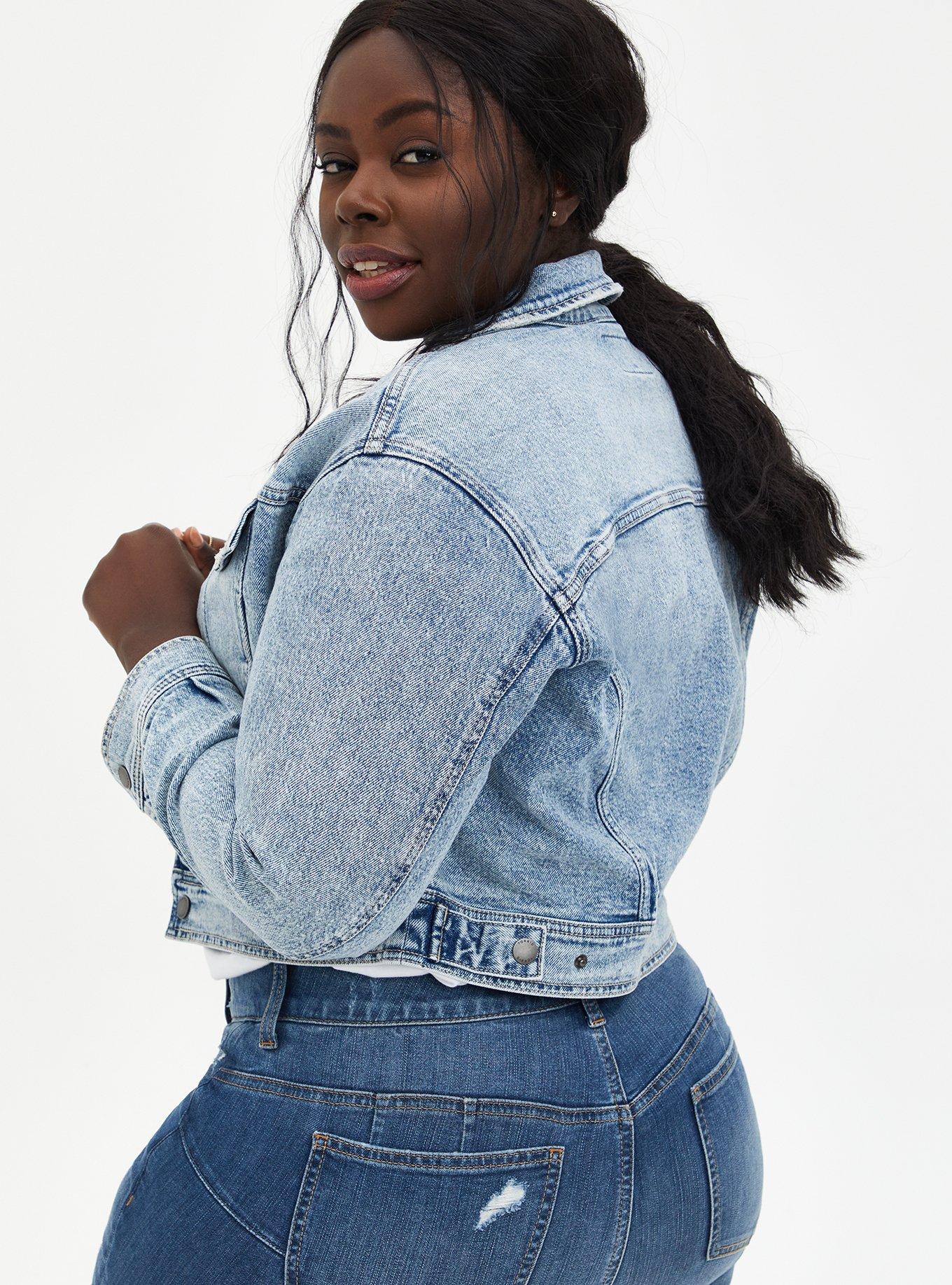 Torrid blue hot sale jean jacket