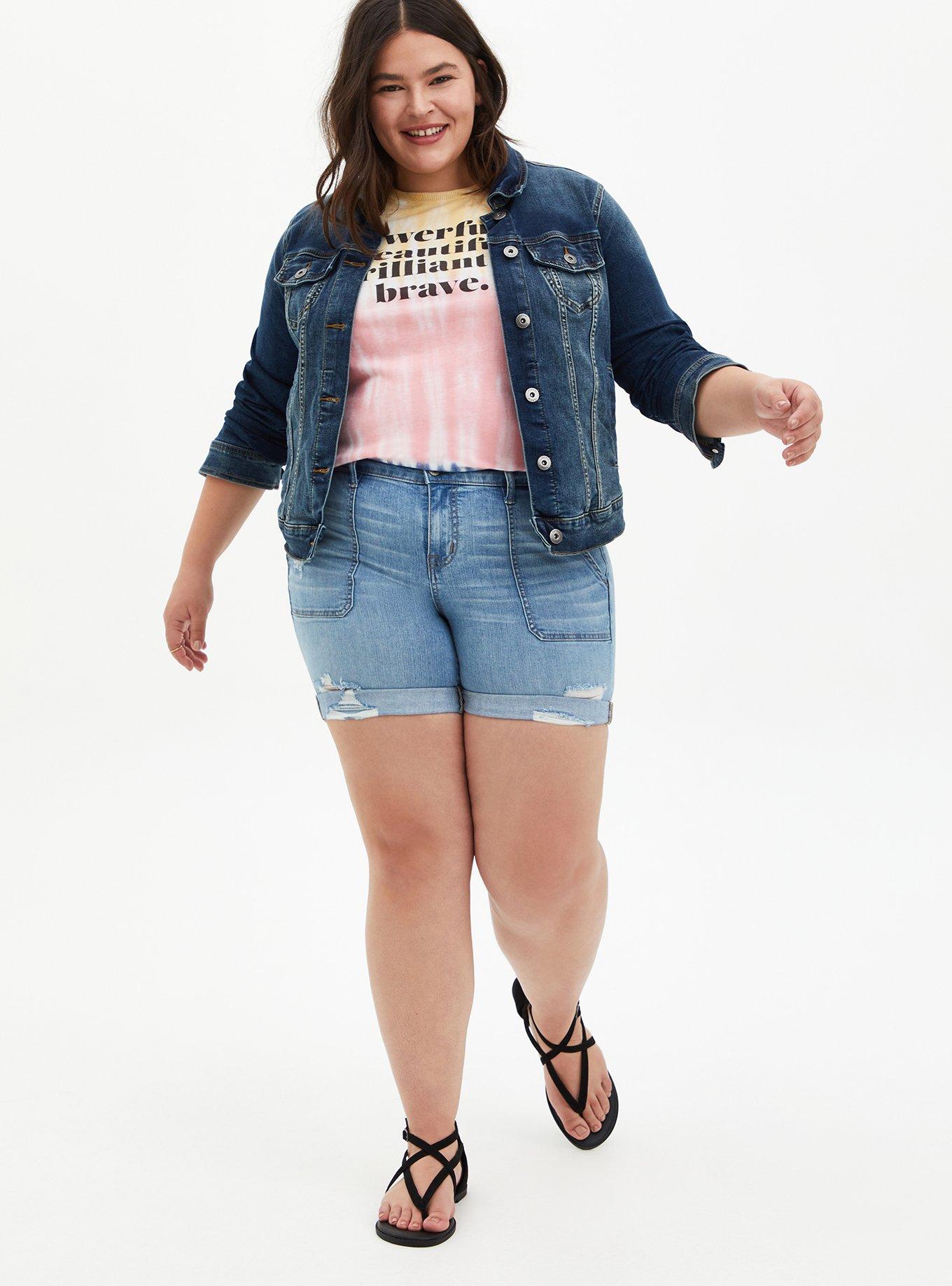 Plus Size  Vintage Tee - Triblend Jersey Powerful & Brilliant Tie-Dye Multi, , alternate