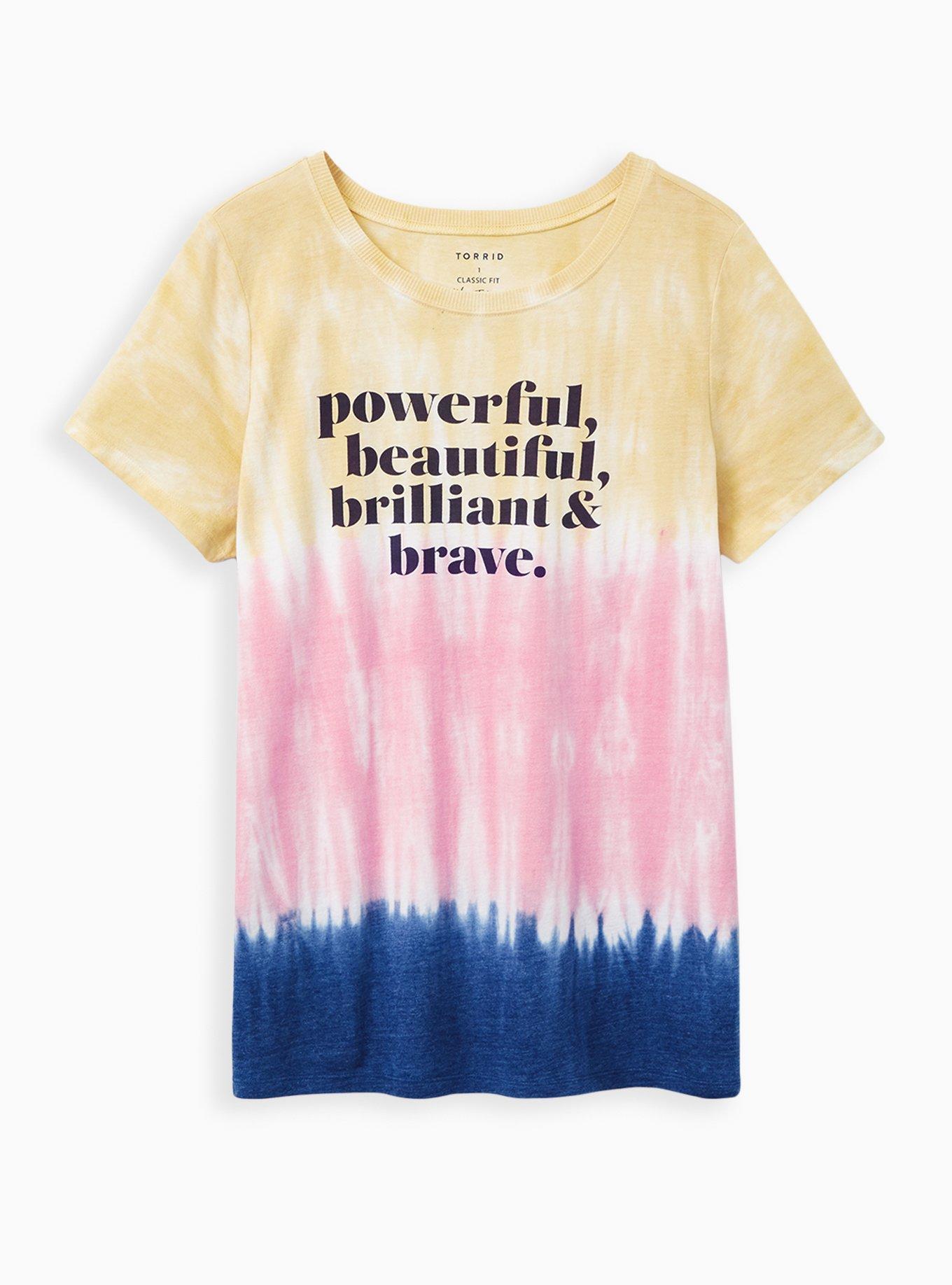 Plus Size  Vintage Tee - Triblend Jersey Powerful & Brilliant Tie-Dye Multi, , hi-res
