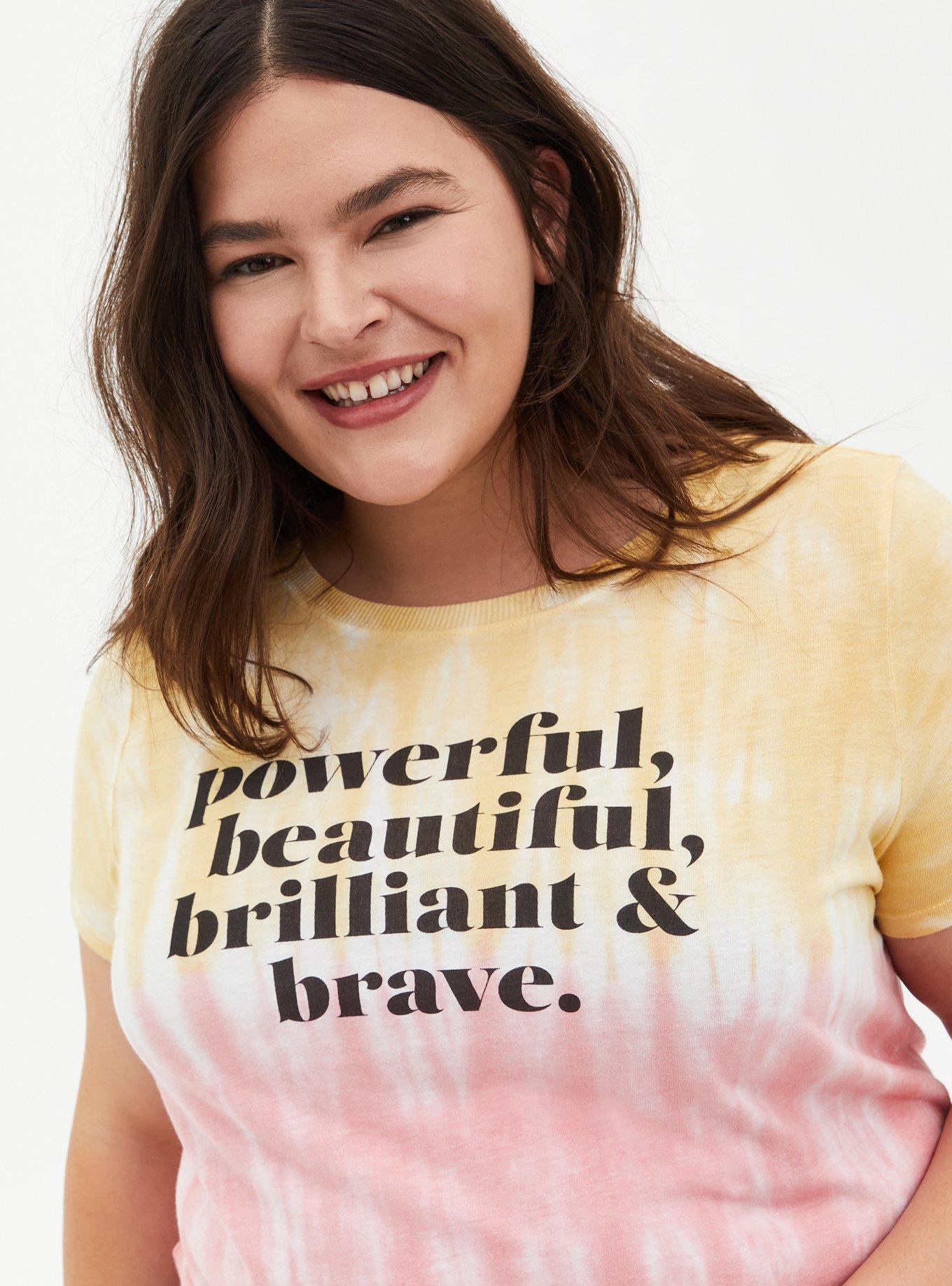 Plus Size  Vintage Tee - Triblend Jersey Powerful & Brilliant Tie-Dye Multi, , hi-res