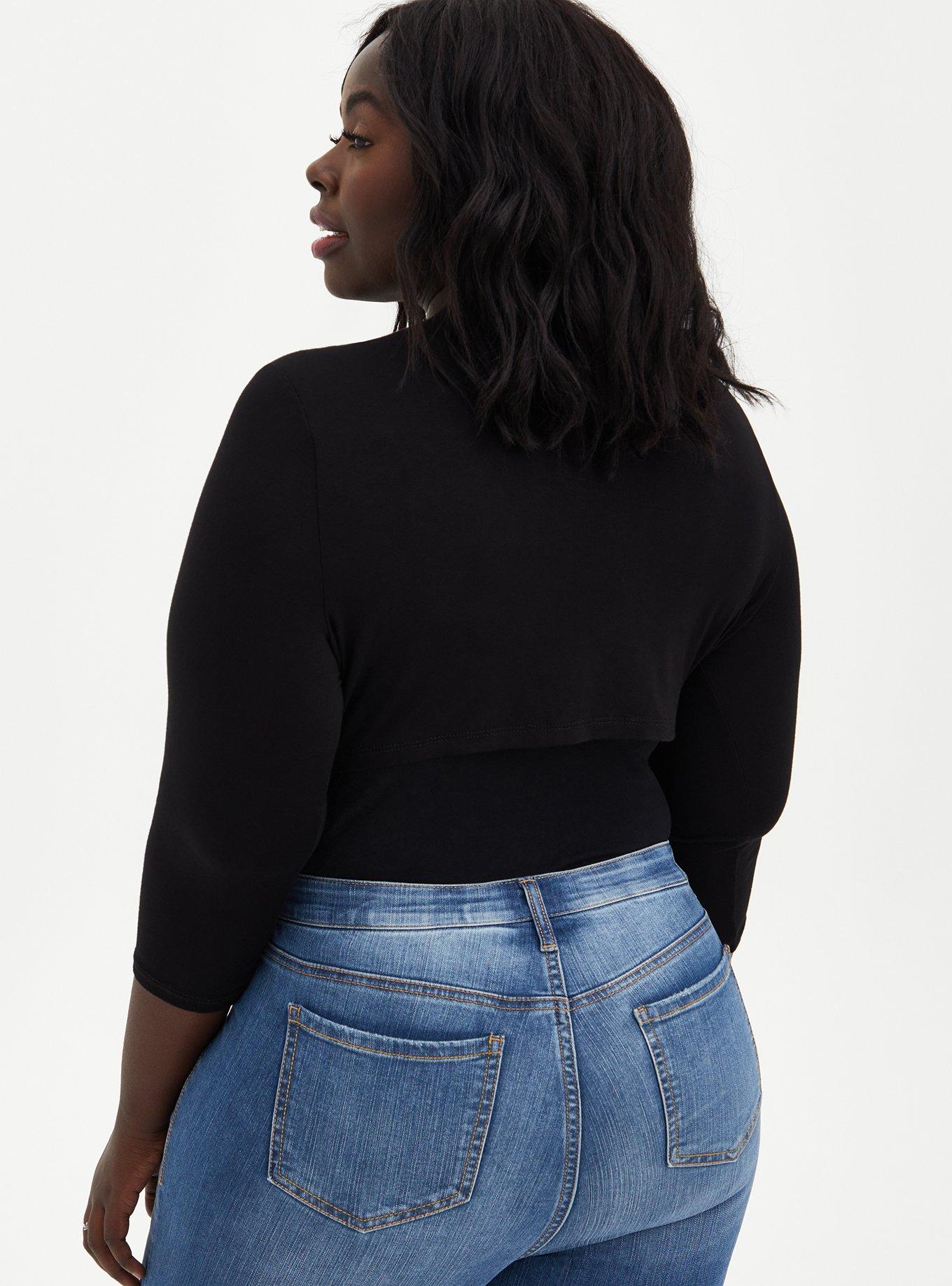 Super Soft Shrug Tie-Front, PINK, alternate