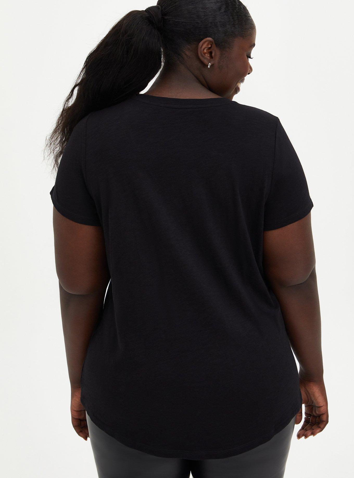 V-Neck Top - Disney Finding Nemo Dory Meme Black, DEEP BLACK, alternate