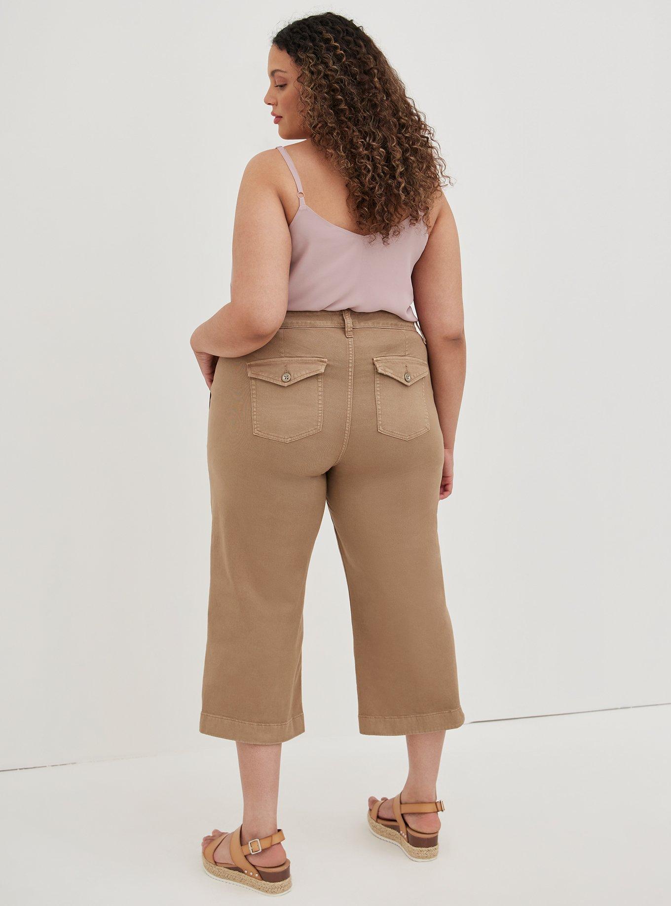 NEW! Stretch Twill Pants, NEW! NEW! NEW! These pull-on Stretch Twill  Cropped Wide Leg Pants are a spring must-have.