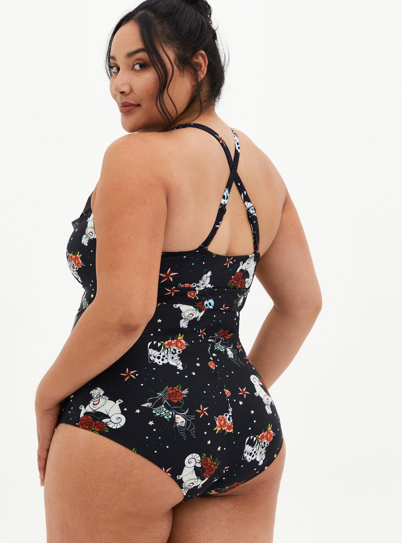 Plus Size - Disney Villains Ruffle Swimsuit - Torrid