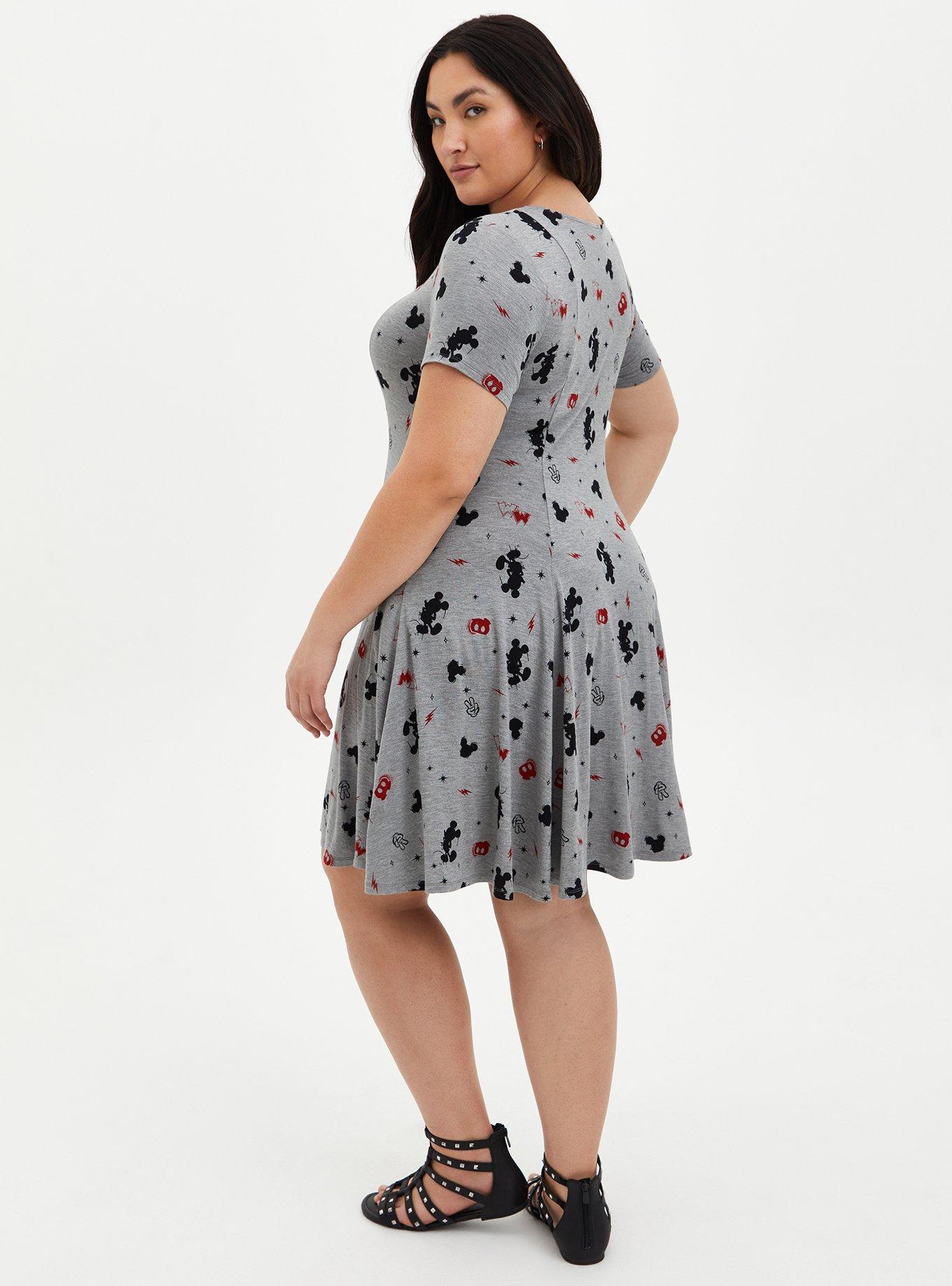 NWT Torrid Plus Size 3 3X 22/24 SKATER DRESS - SUPER SOFT PLUSH