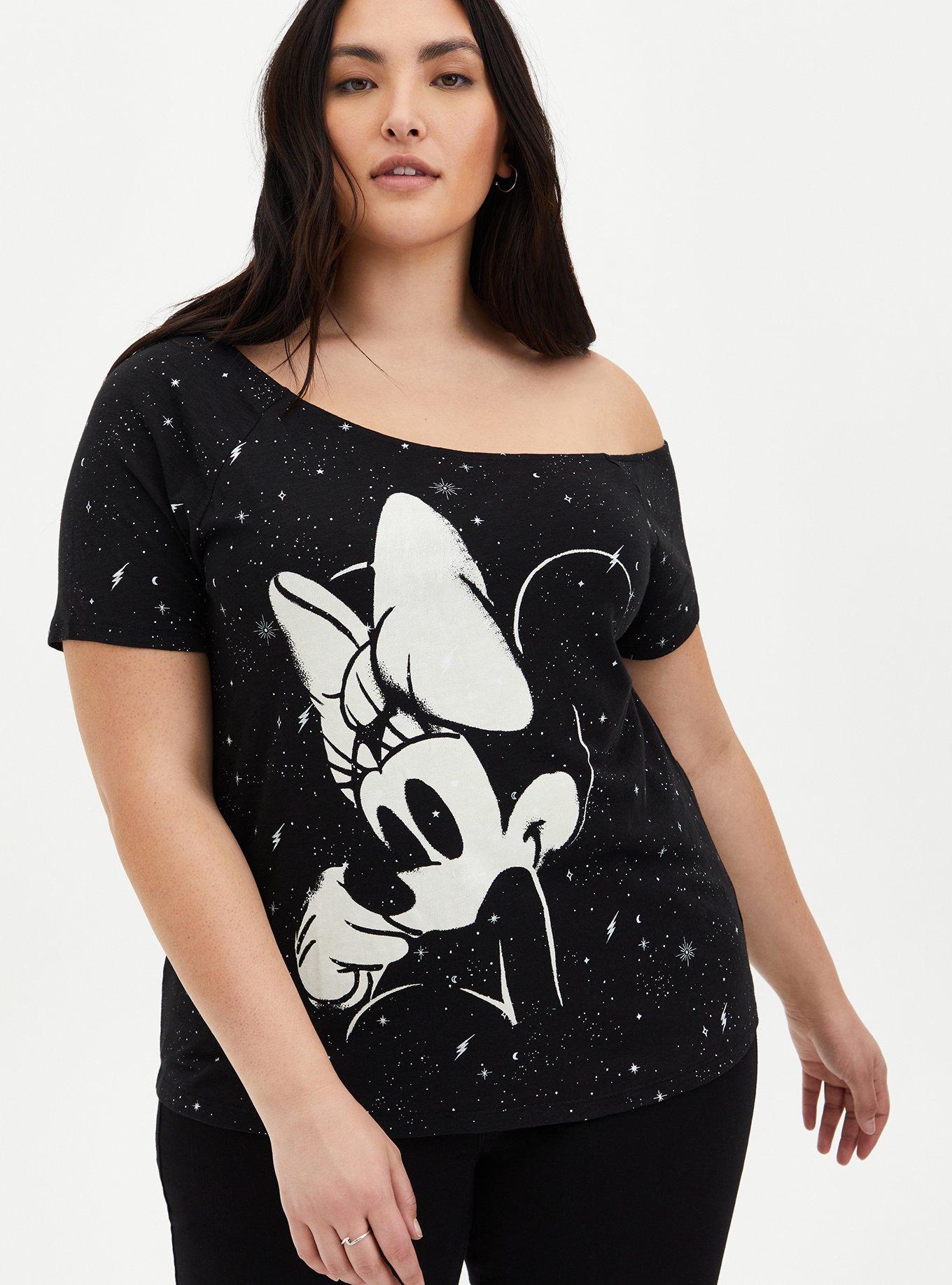 Plus Size - Off-Shoulder Top - Disney Minnie Mouse Black - Torrid