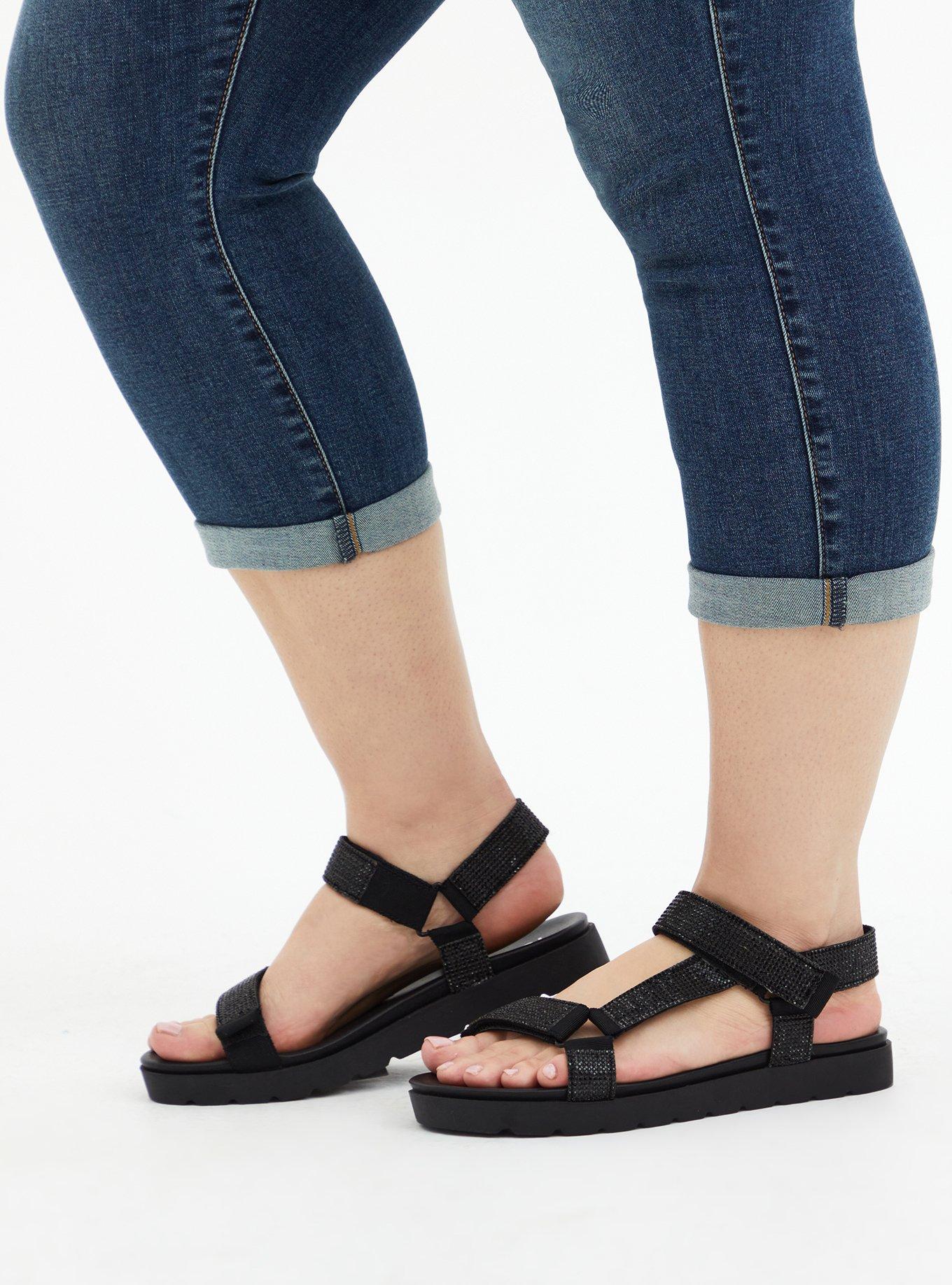 Torrid rhinestone sandals sales